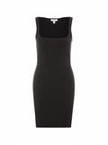Alaia Women's Silk Blend Mini Bodycon Dress in Black