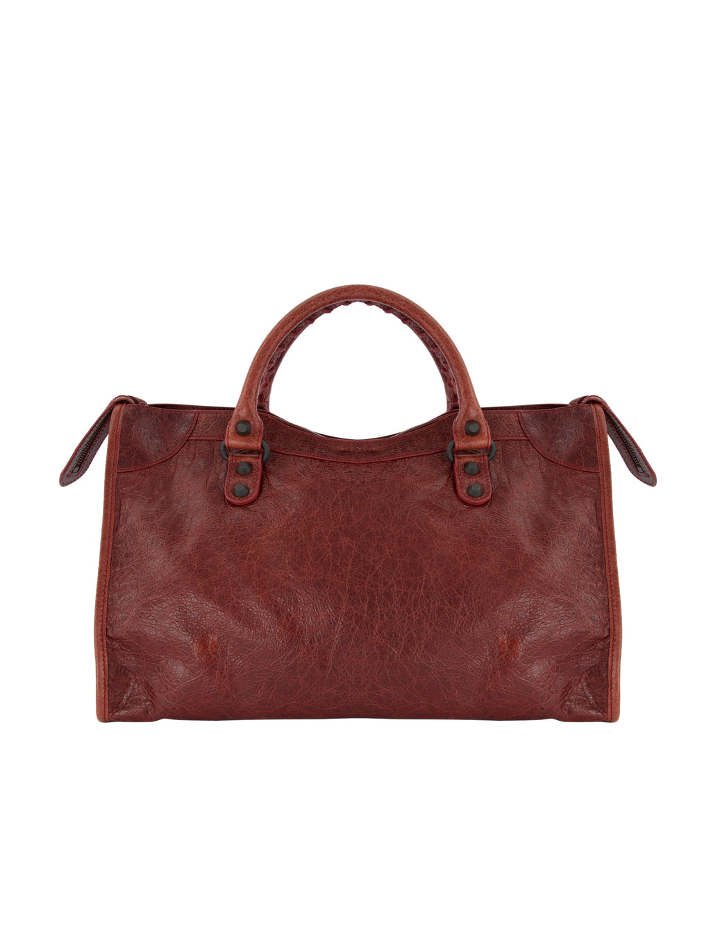 Balenciaga Women's Le City Medium Leather Bag in Red - view 2