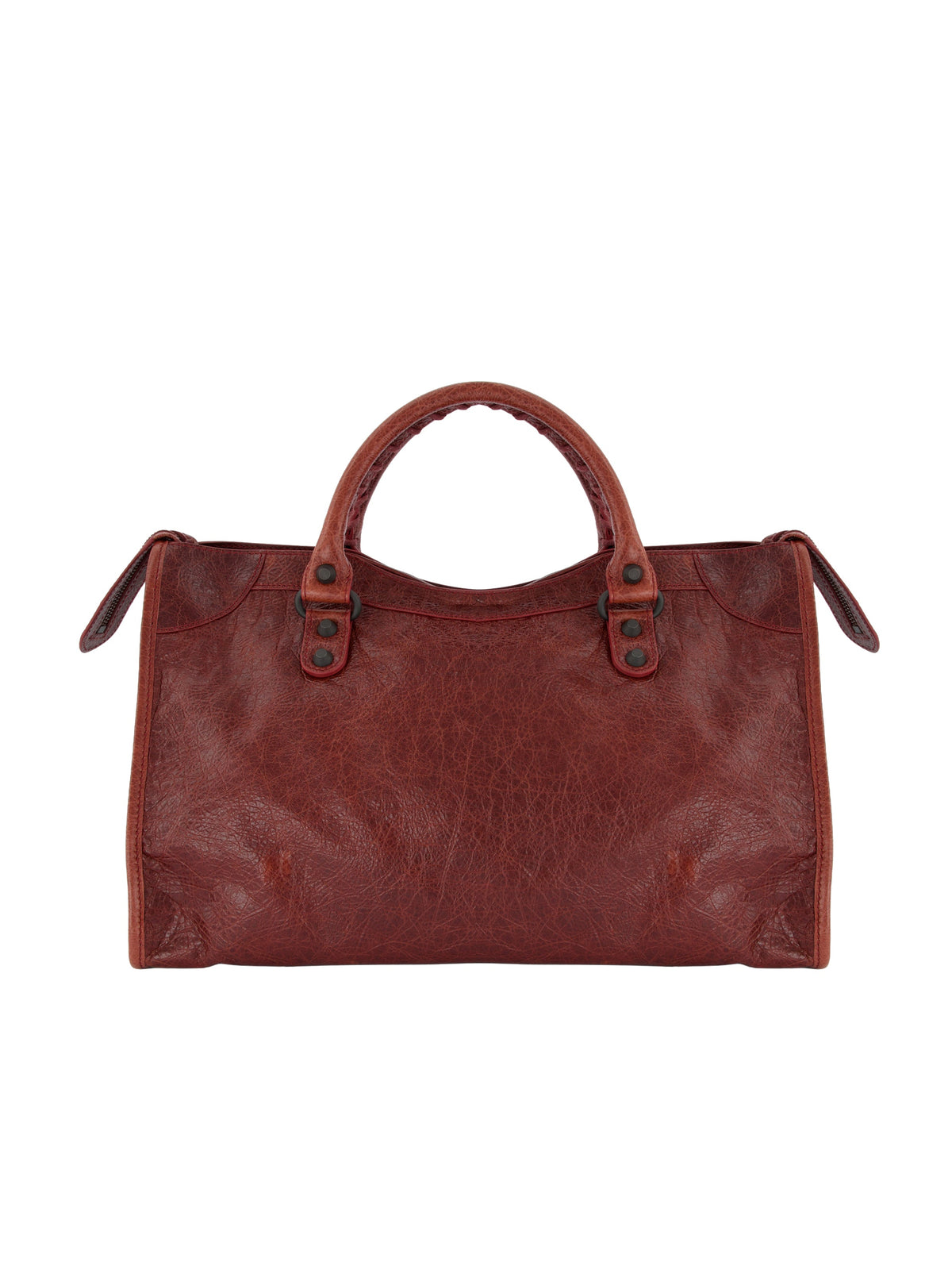 Balenciaga Women's Le City Medium Leather Bag in Red - view 2