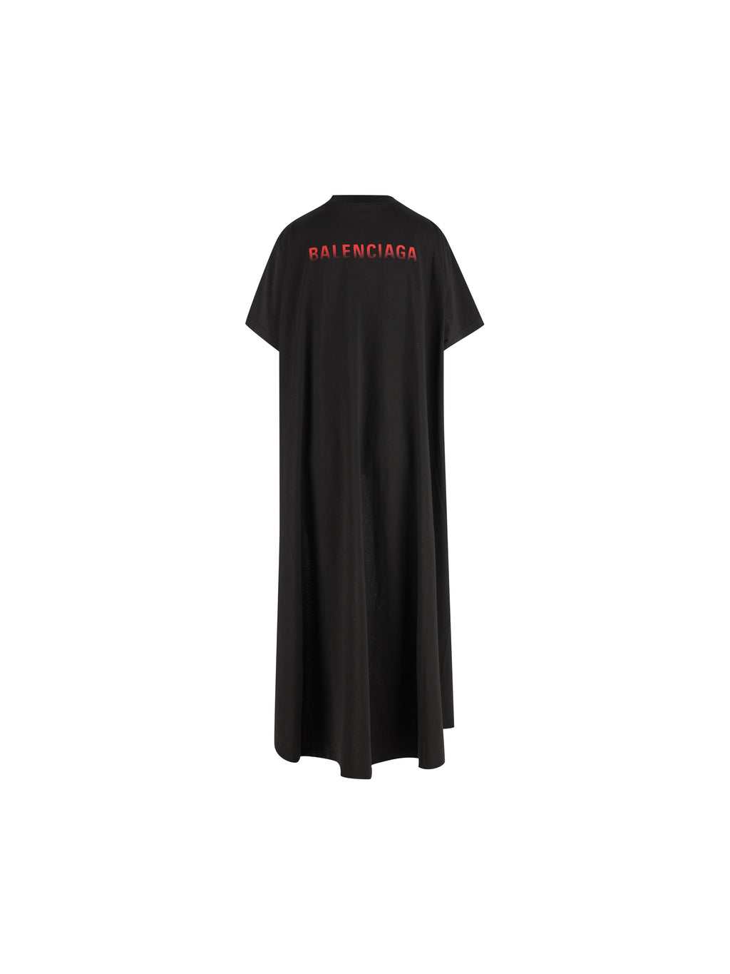 Balenciaga Women's Back Gradient Cotton T-Shirt in Black - view 2