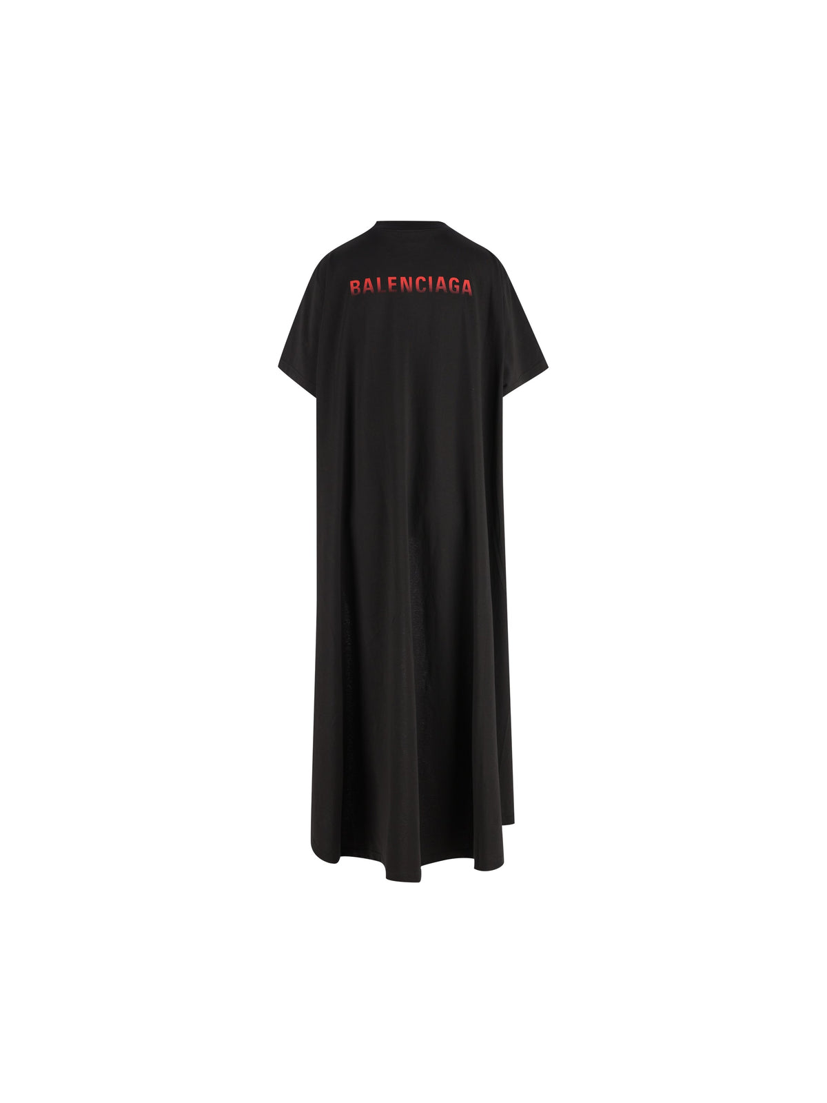 Balenciaga Women's Back Gradient Cotton T-Shirt in Black - view 2