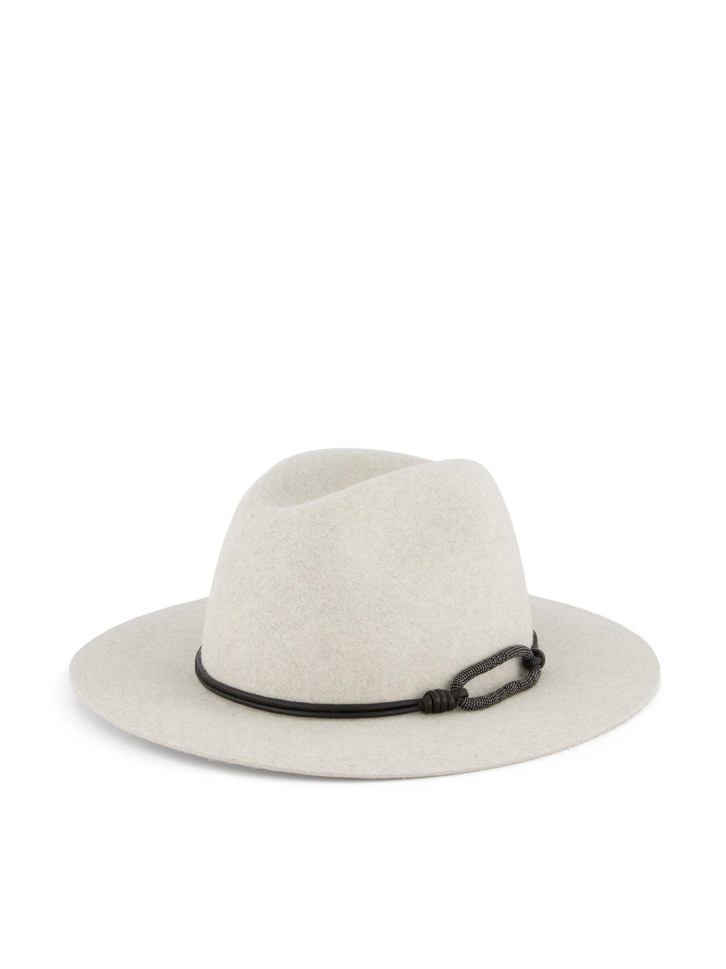Brunello Cucinelli Women's Felt Fedora in Mother of Pearl - view 2