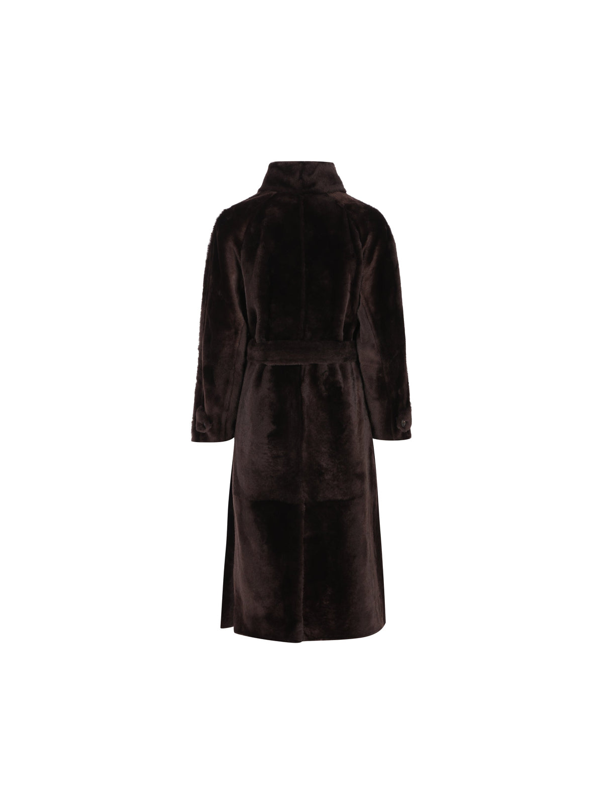 Brunello Cucinelli Women's Shearling Coat in Brown - view 2