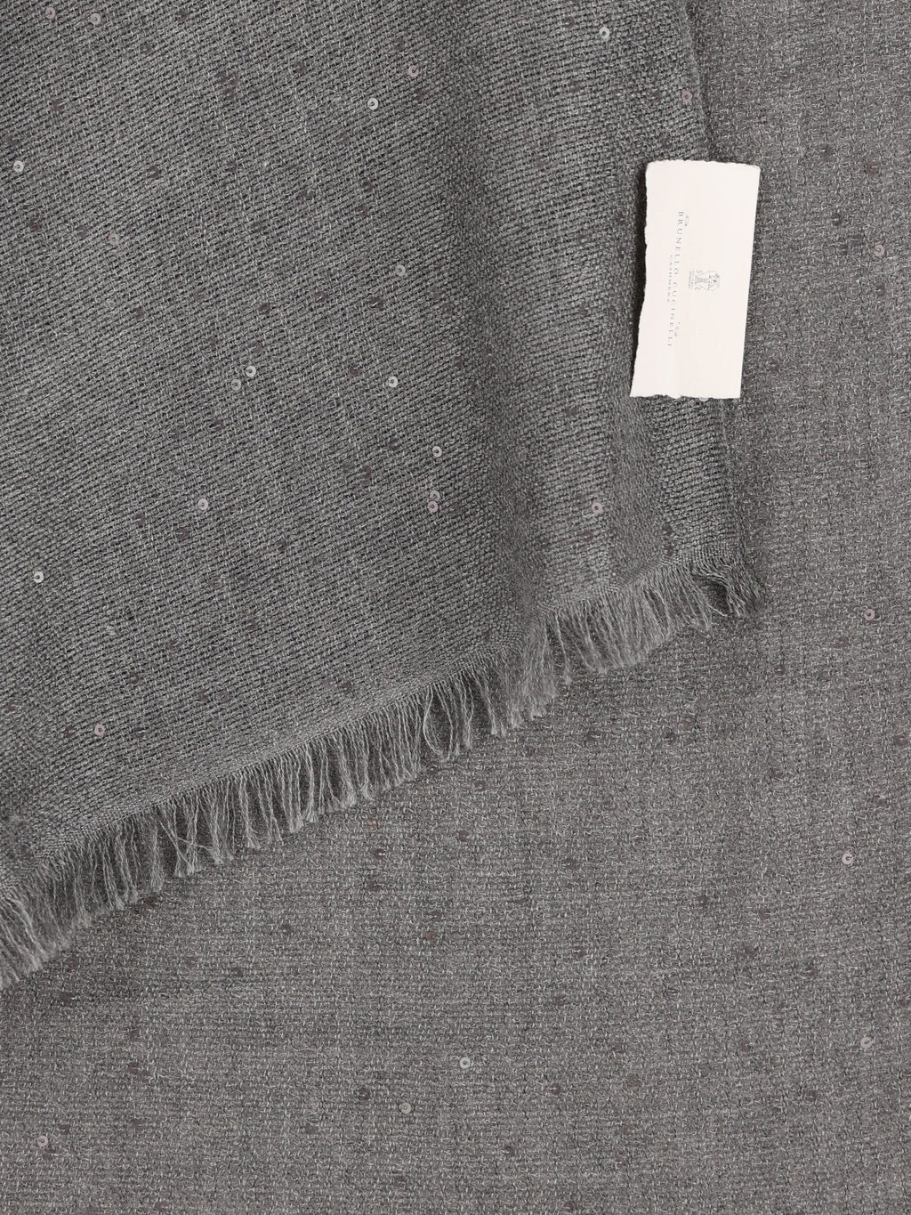Brunello Cucinelli Women's Cashmere Silk Scarf in Grey - view 2