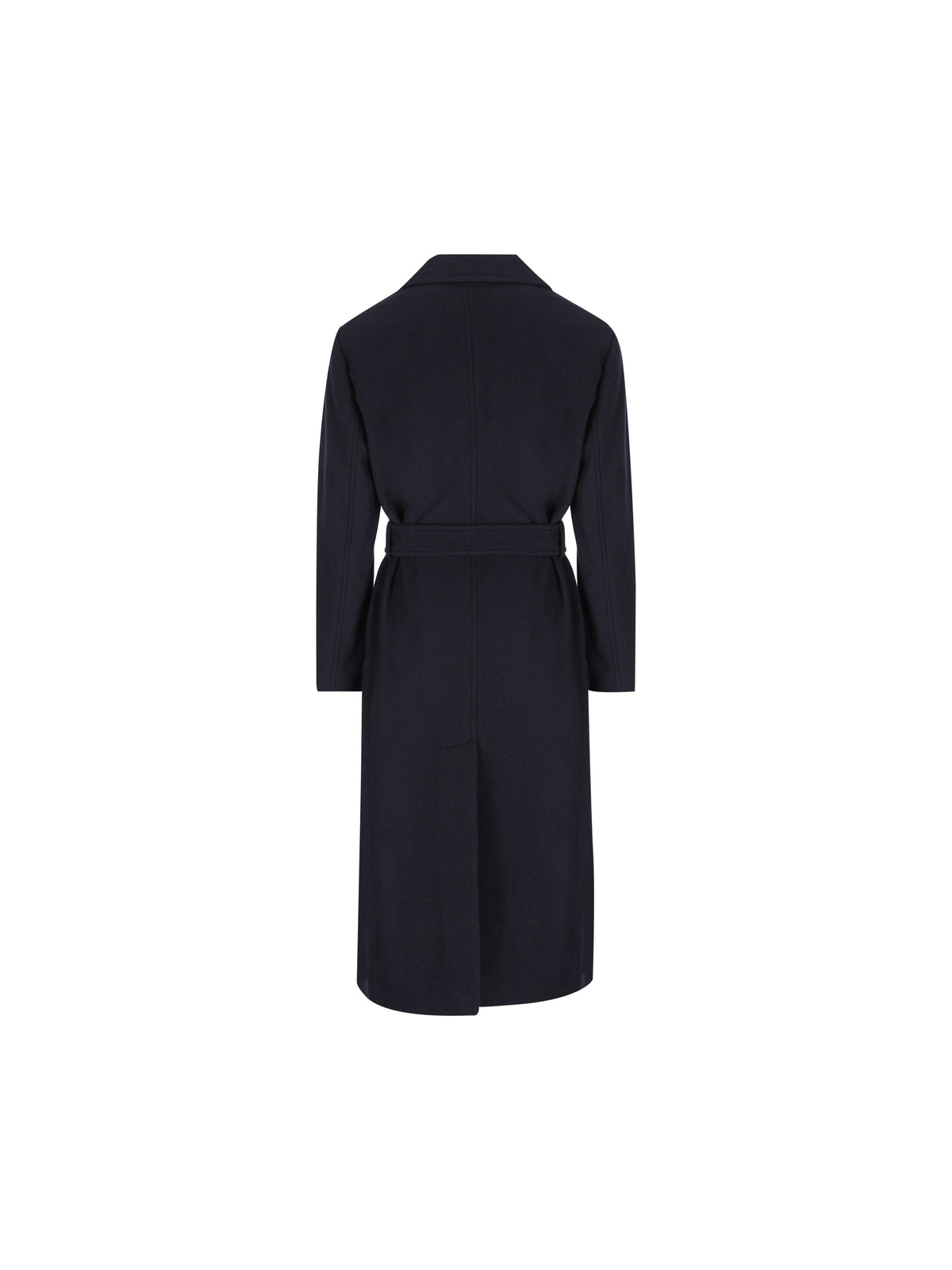 Brunello Cucinelli Women's Cashmere Belted Coat in Blue - view 2