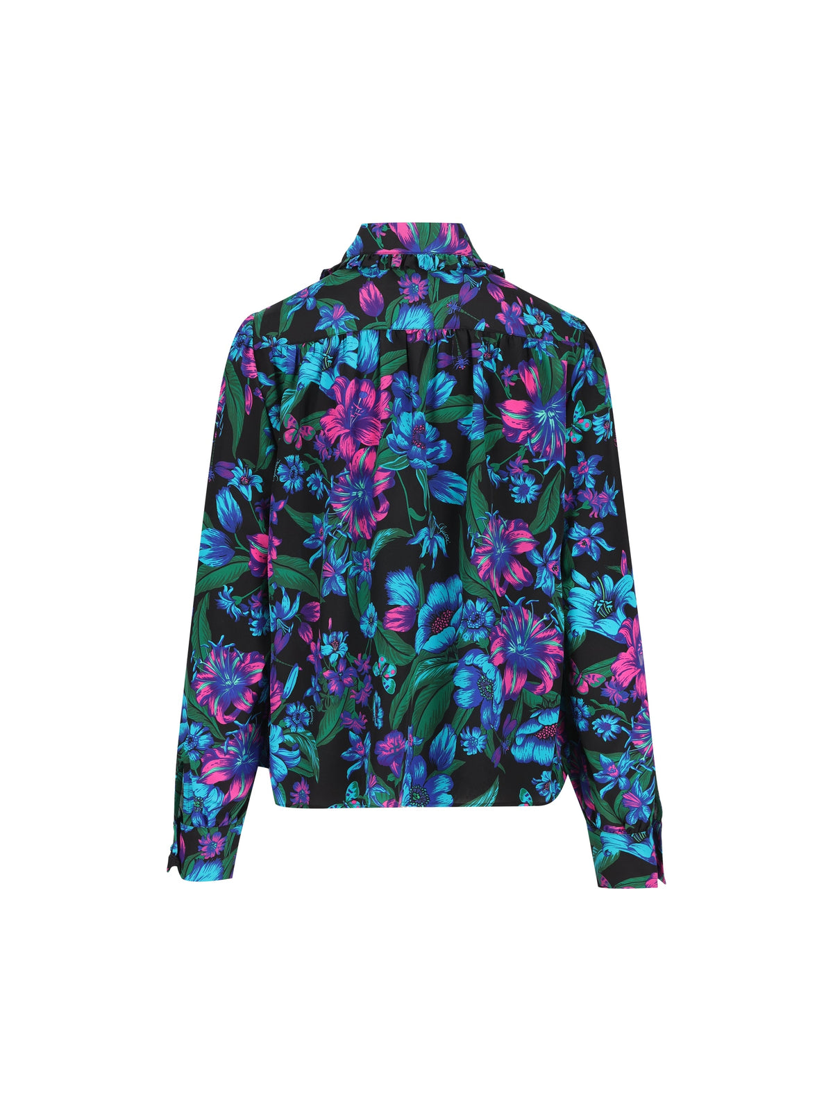 Gucci Women's Floral Silk Shirt in Multicolour - view 2