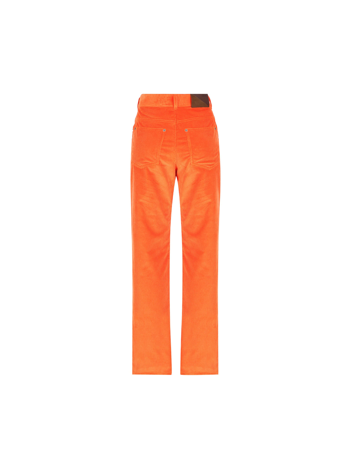 Loewe Women's Cotton Corduroy Trousers in Orange - view 2