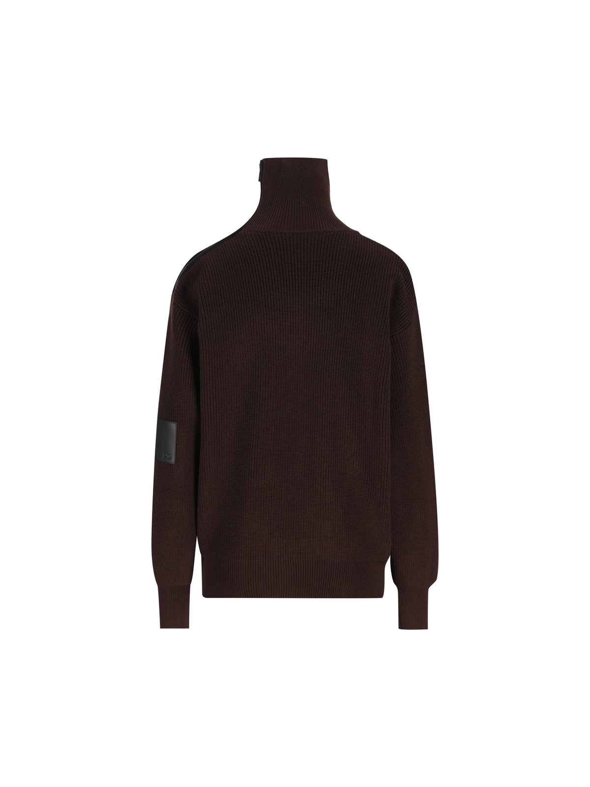 Loewe Women's Wool Zip Jumper in Brown - view 2
