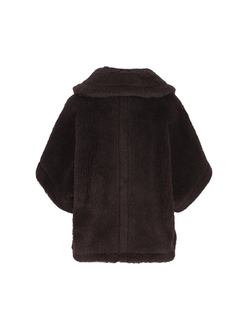 Max Mara Women's Teddy Alpaca Cape in Brown - view 2
