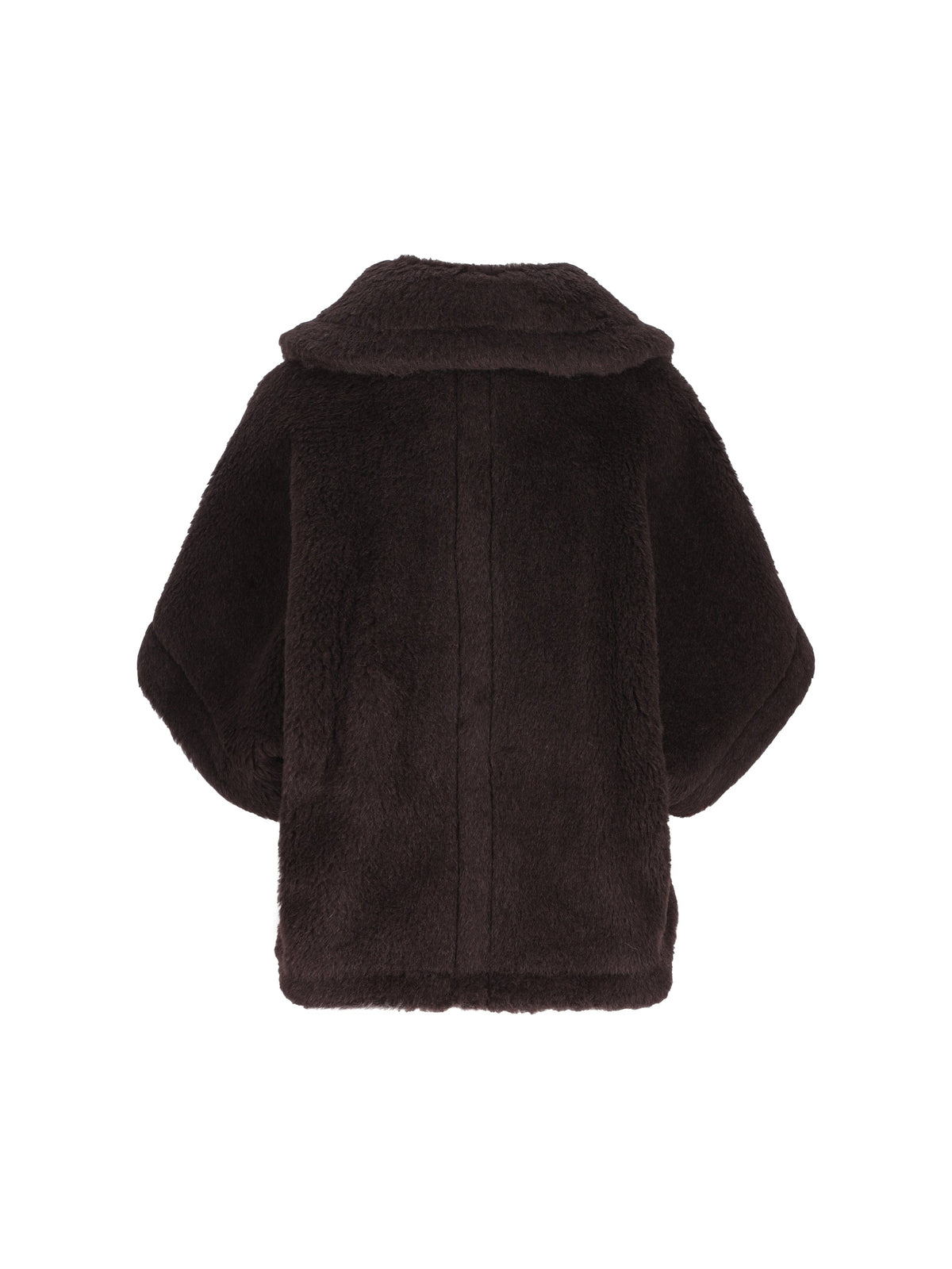 Max Mara Women's Teddy Alpaca Cape in Brown - view 2