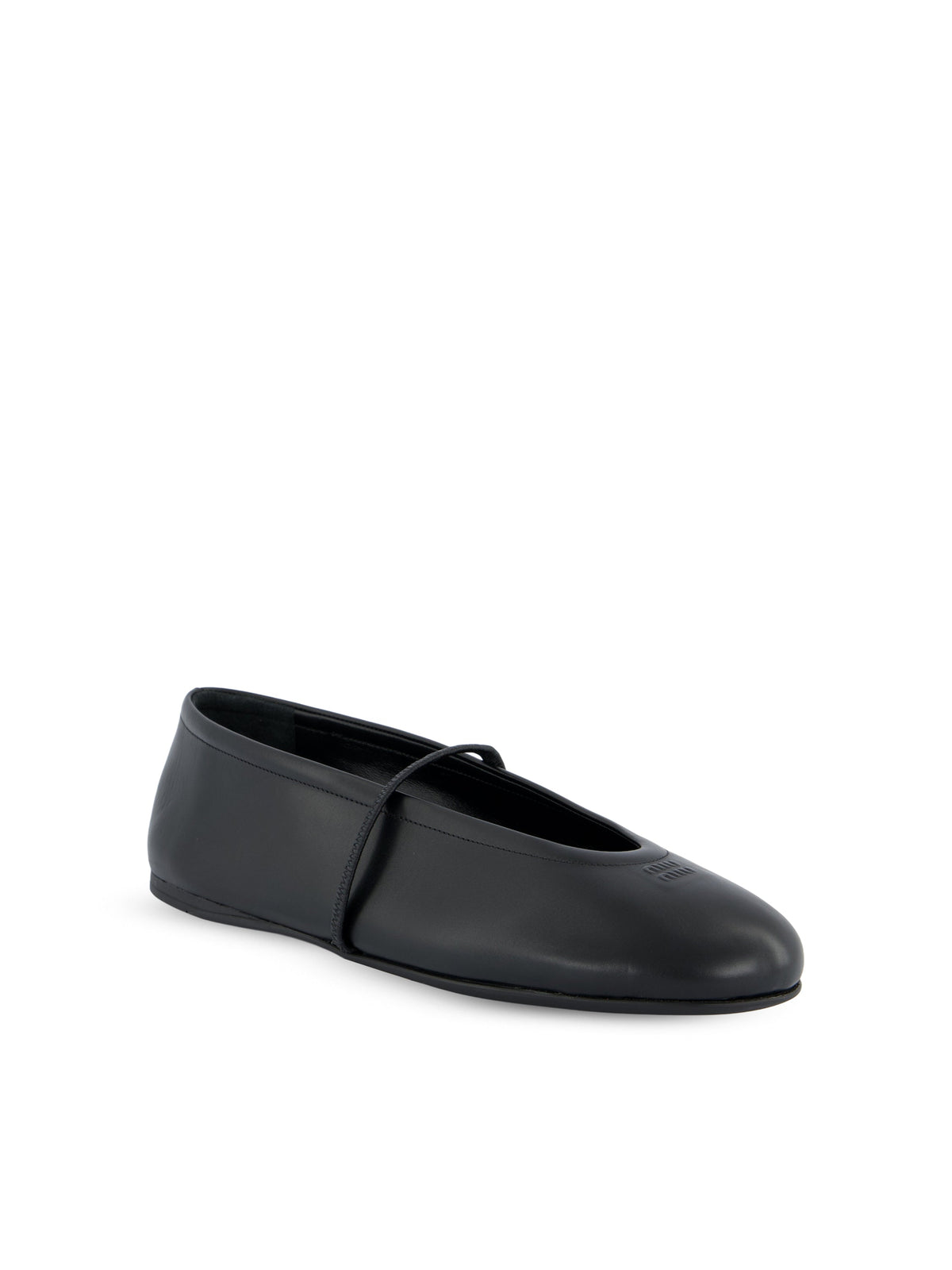 Miu Miu Women's Nappa Ballet Flats in Black - view 2