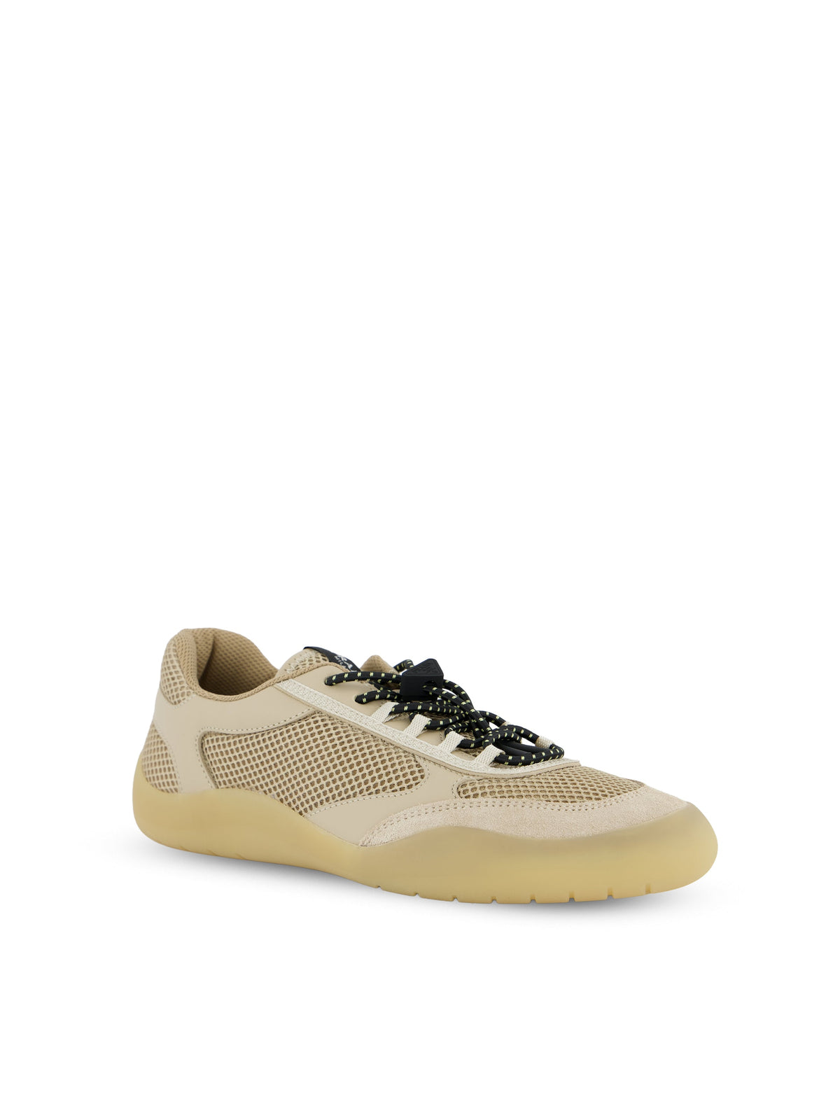 Prada Women's Speedrock Mesh Sneakers in Beige - view 2