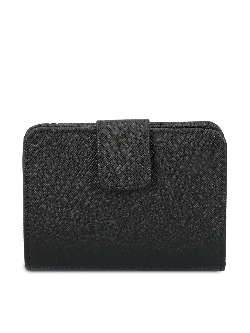 Prada Women's Saffiano Leather Wallet in Black - view 2