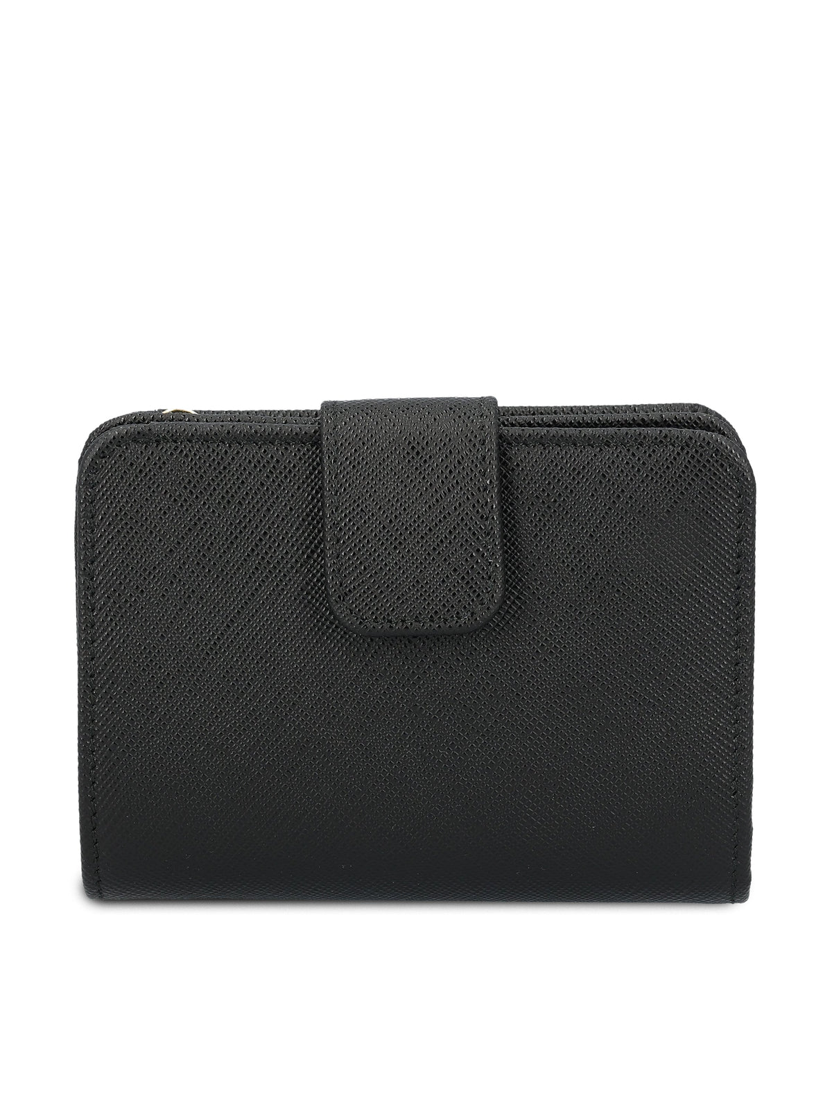 Prada Women's Saffiano Leather Wallet in Black - view 2