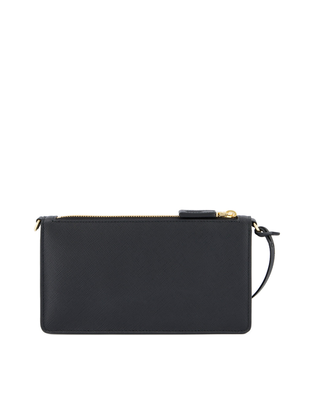 Prada Women's Saffiano Leather Phone Holder in Black - view 2