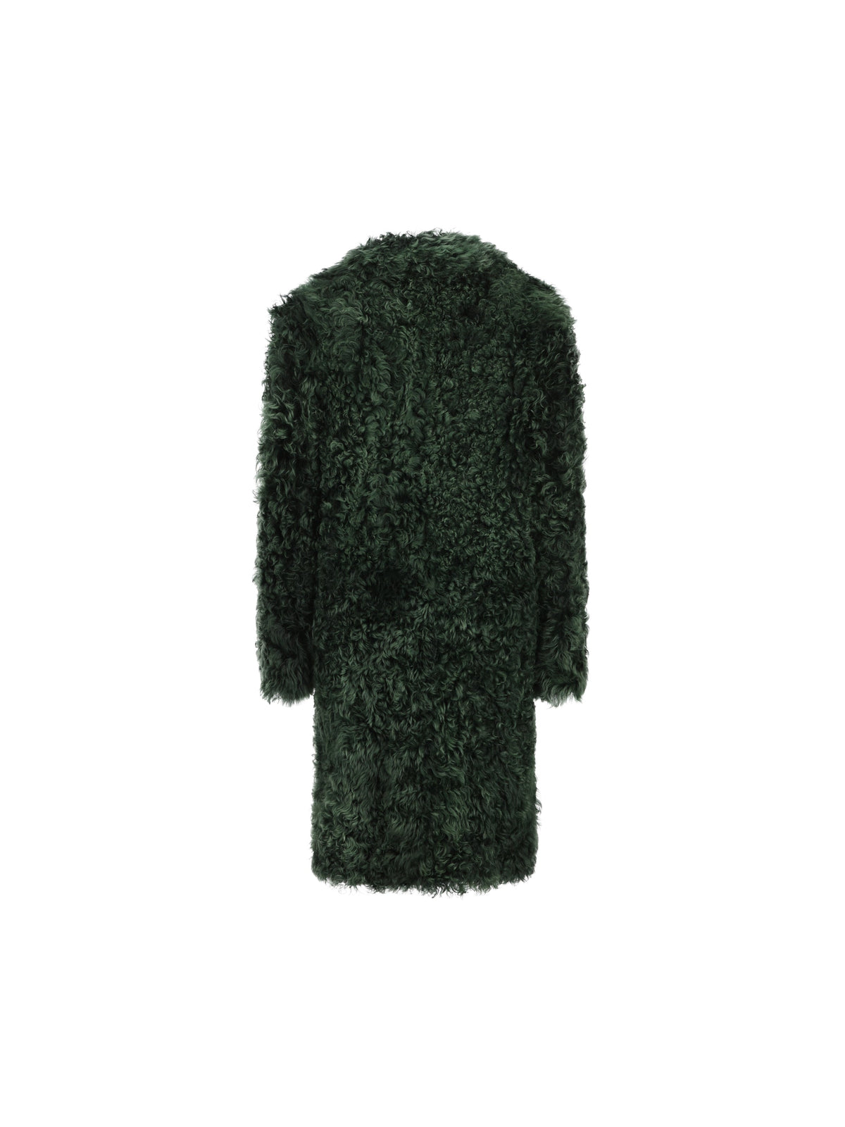 Prada Women's Shearling Coat in Green - view 2