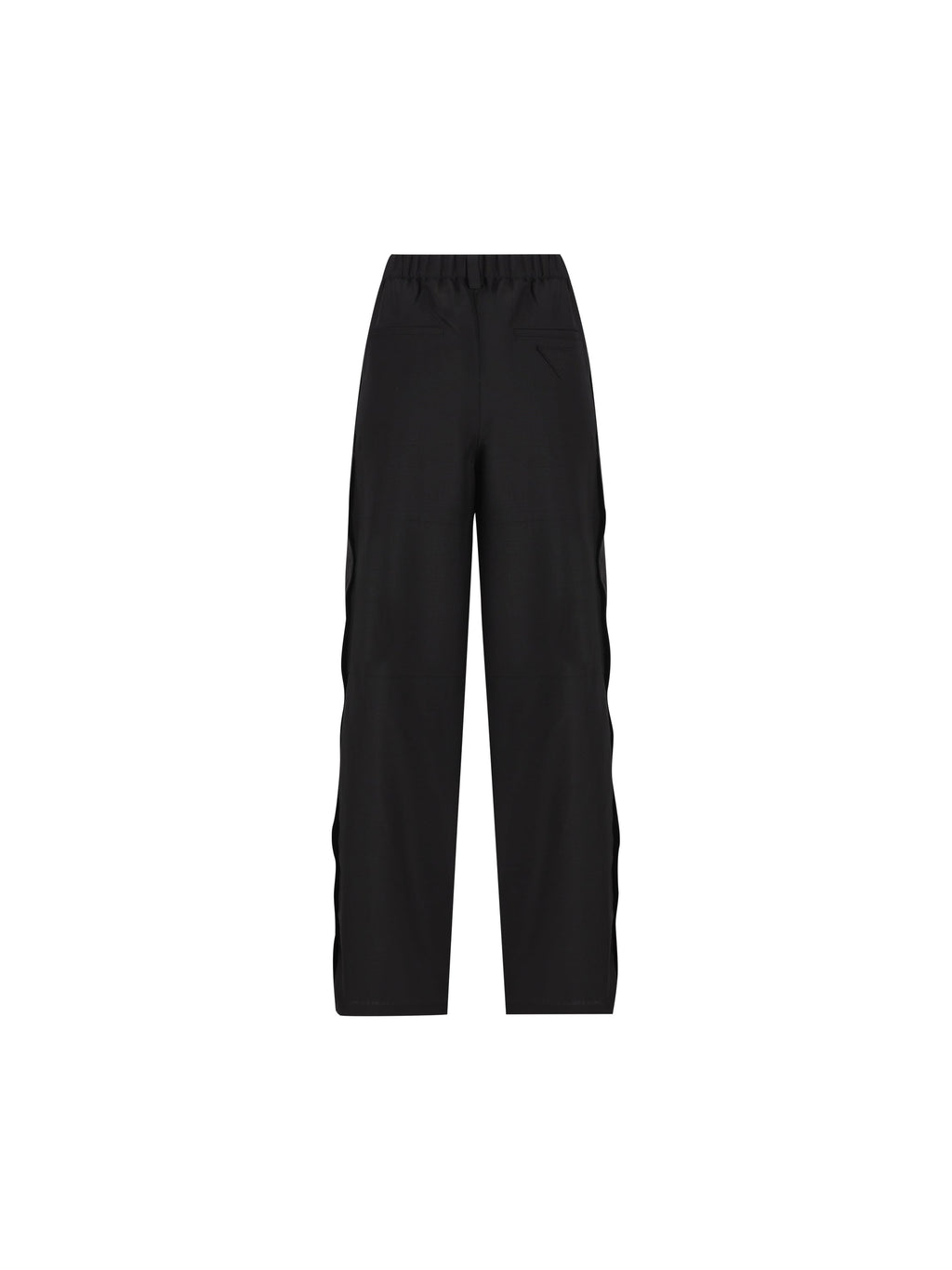 Prada Women's Virgin Wool Mohair Trousers in Black - view 2