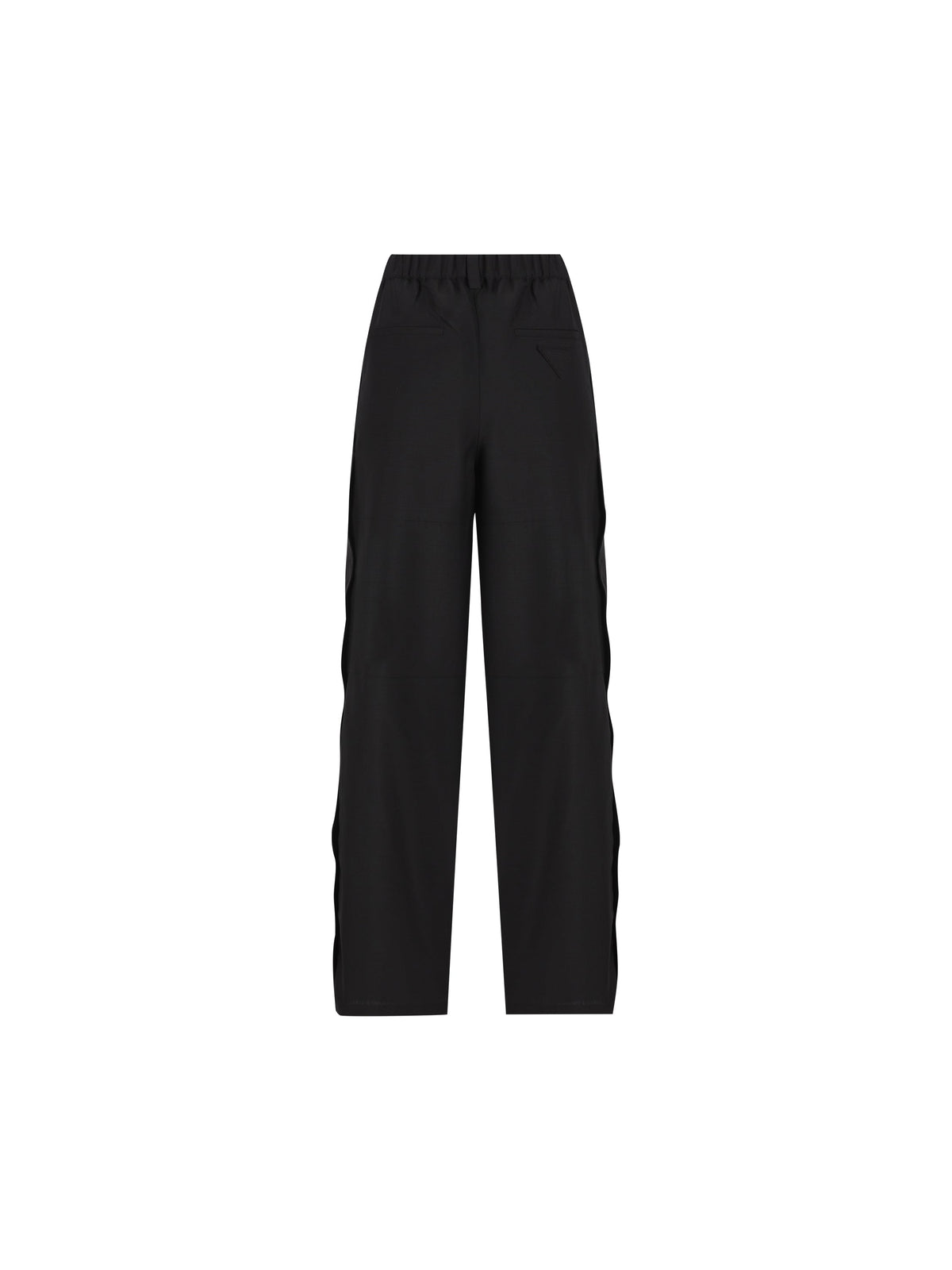 Prada Women's Virgin Wool Mohair Trousers in Black - view 2