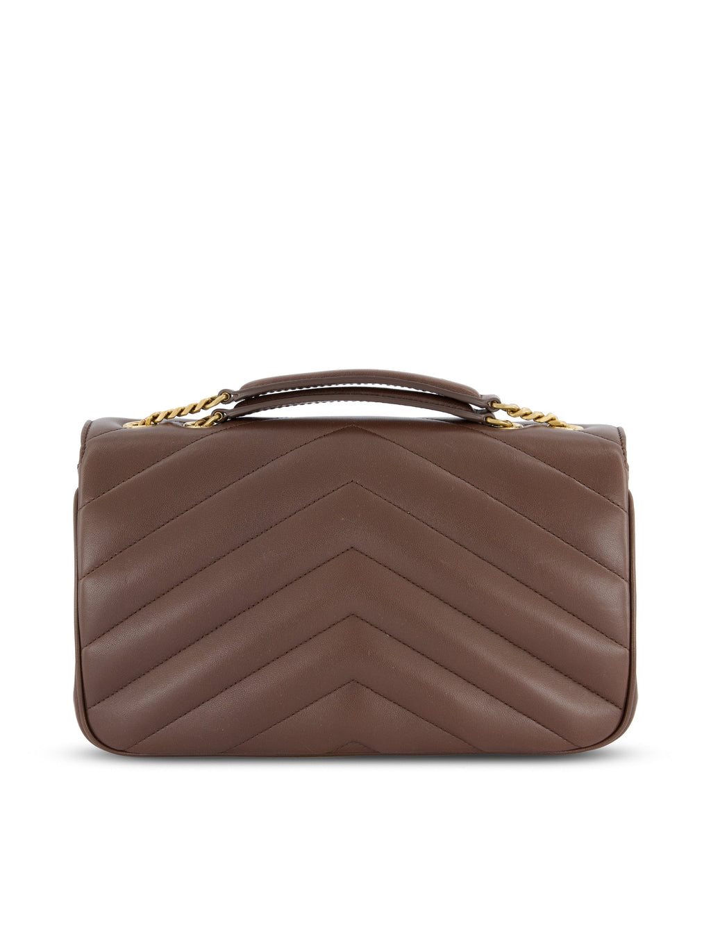 Saint Laurent Women's Loulou Medium Leather Bag in Brown - view 2