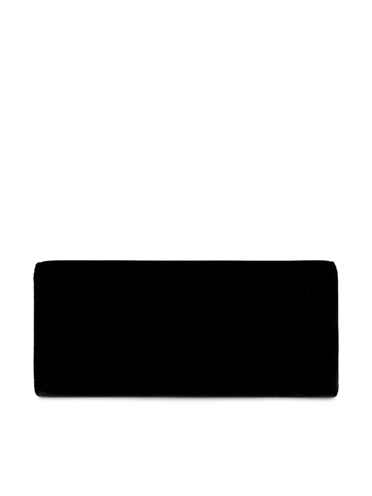 Saint Laurent Women's Kate Velvet Clutch in Black - view 2