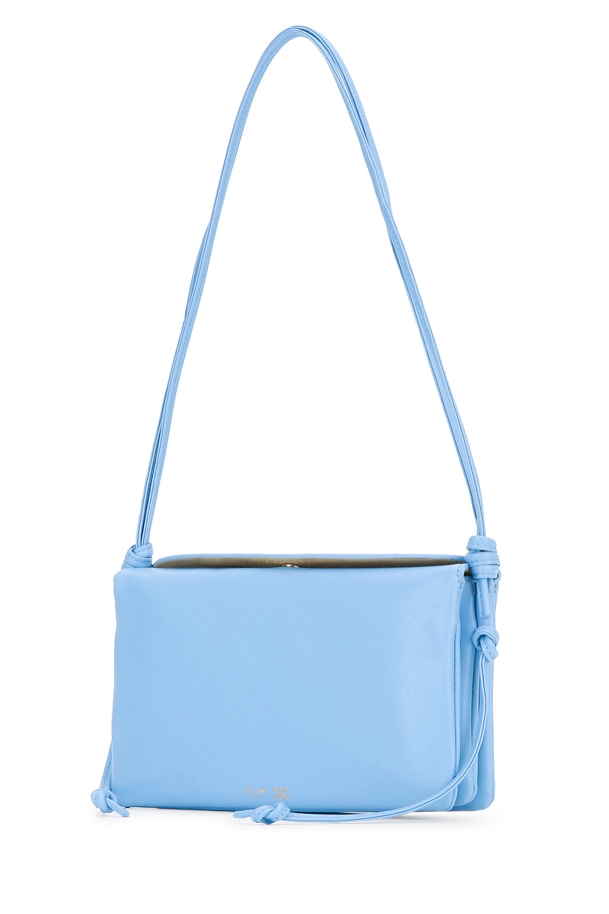 Celine Women's Trio Flap Bag in Light Blue - image 2