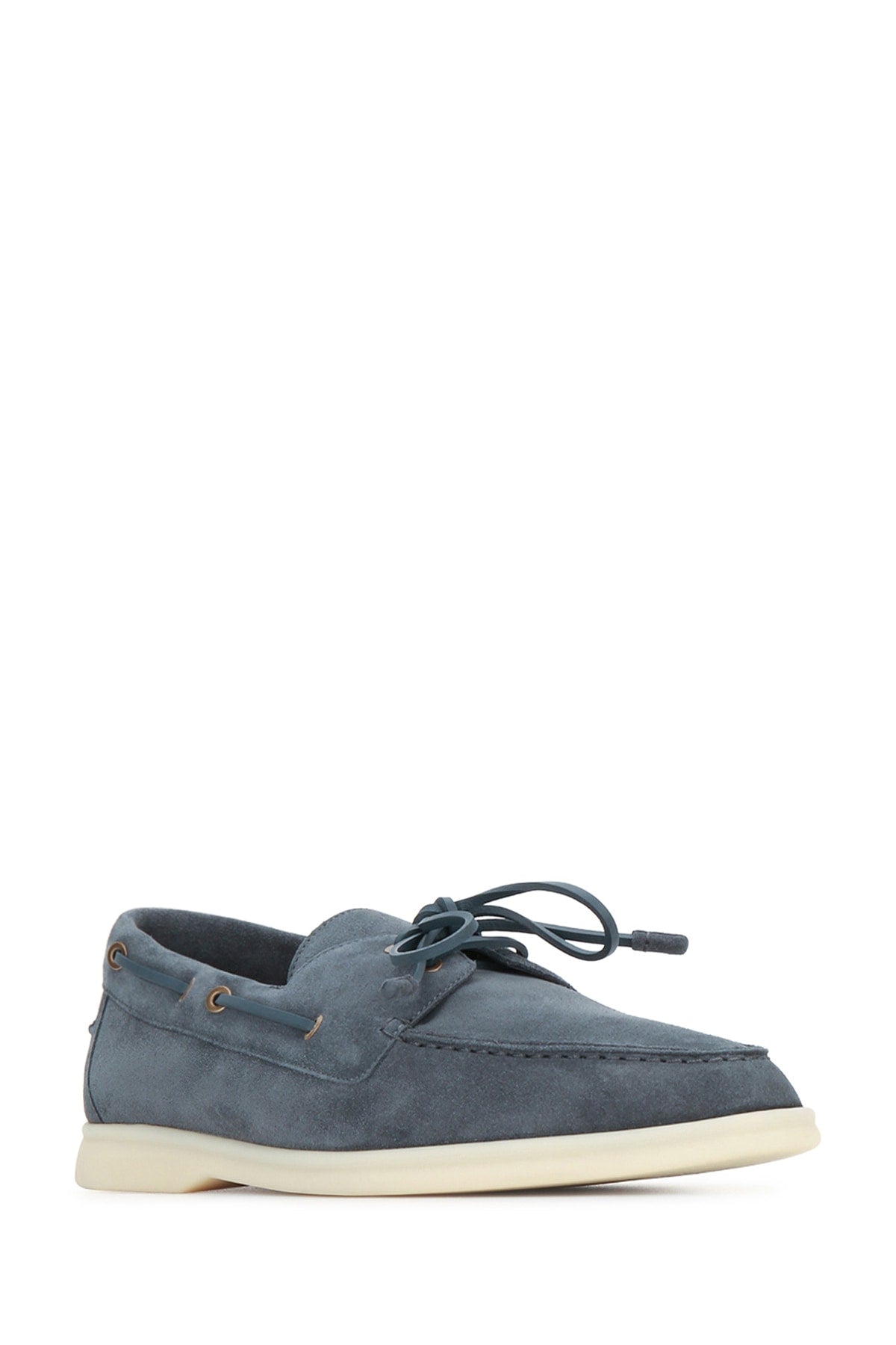 Loro Piana Men's Sea-Sail Walk Suede Loafers in Blue - image 2