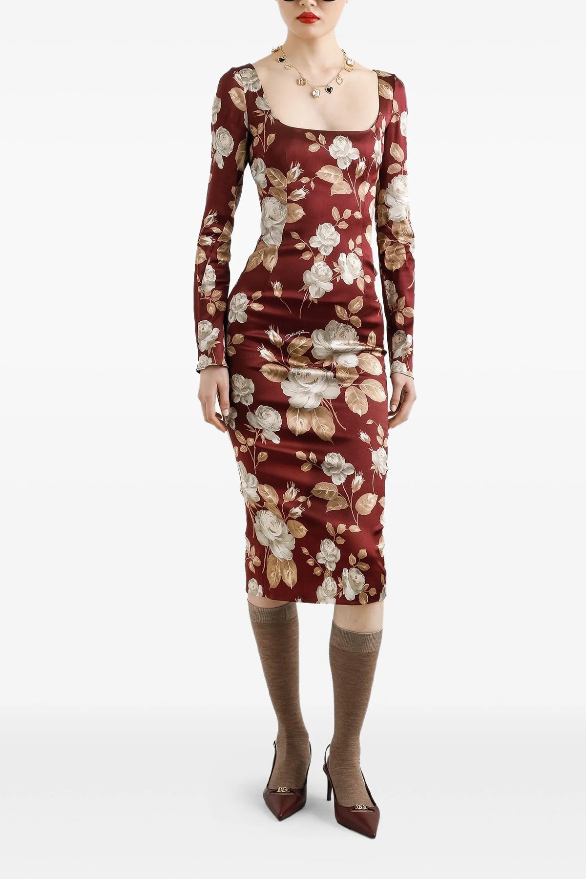 Dolce and Gabbana Women's The Vintage Rose-Print Dress - image 2