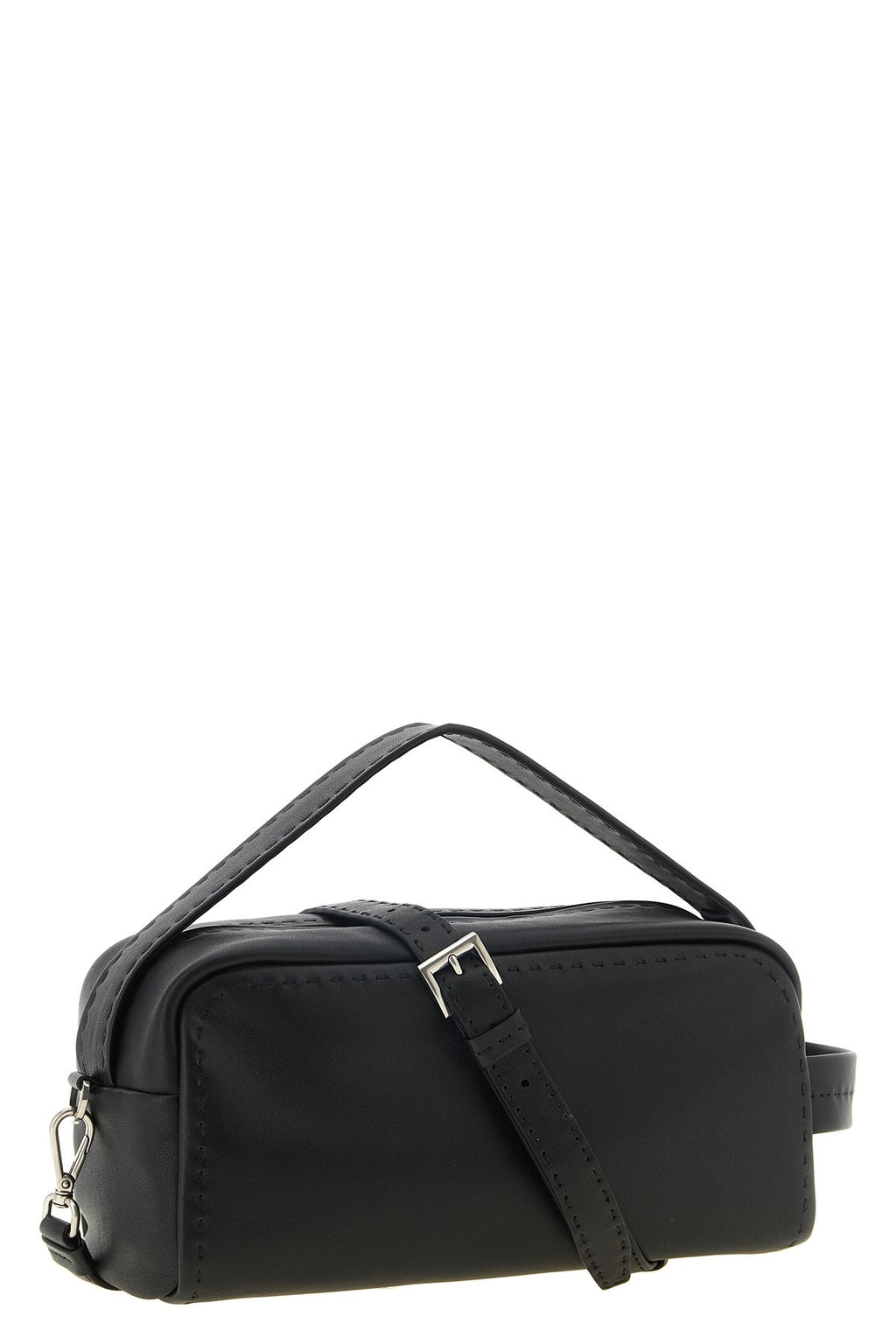 Prada Men's Bandoliera Crossbody Bag in Black Leather - view 2