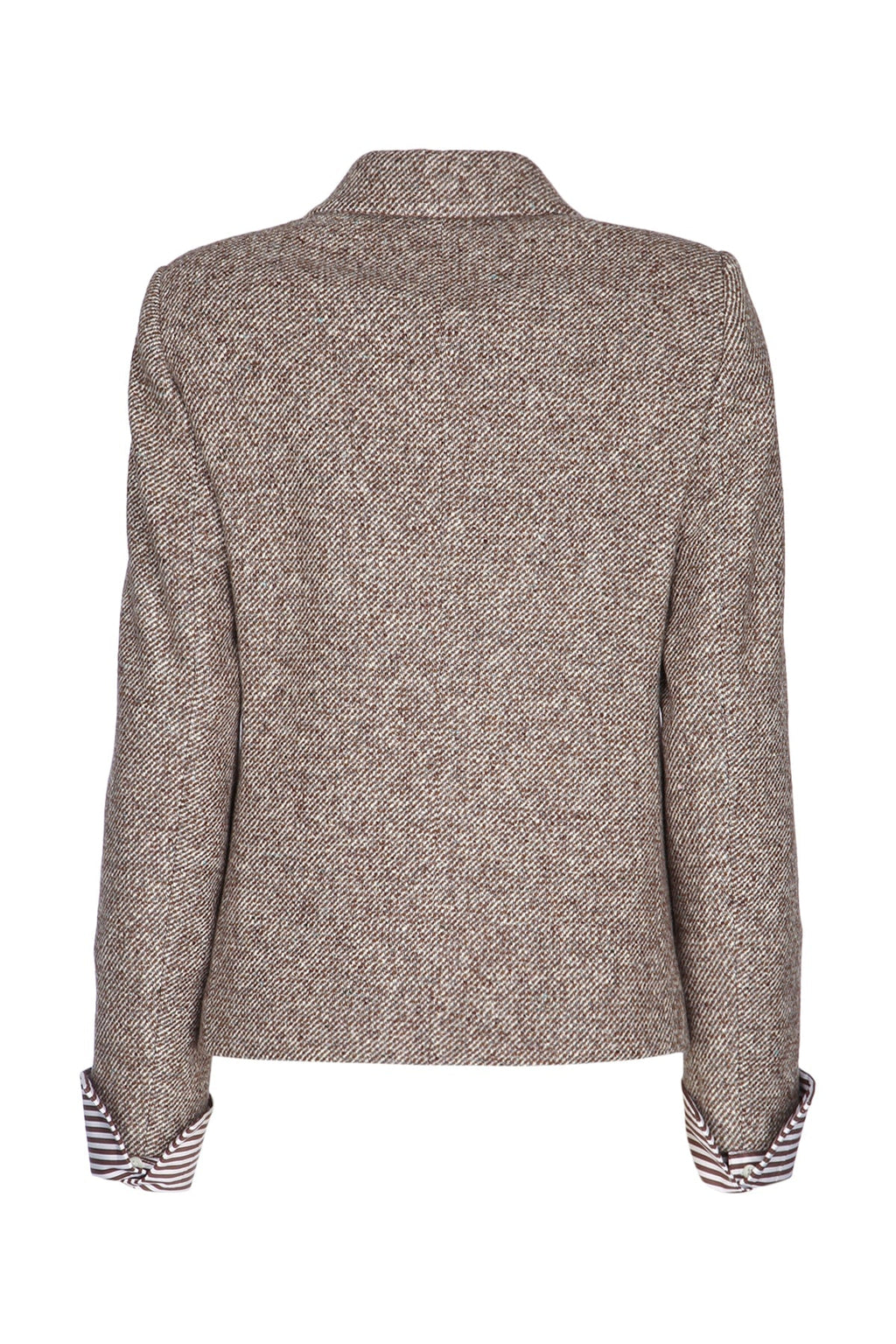 Brunello Cucinelli Women's Herringbone Blazer in Brown - image 2