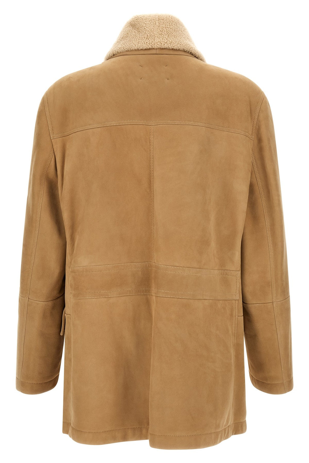 Brunello Cucinelli Men's Caban Shearling Curly in Beige - view 2