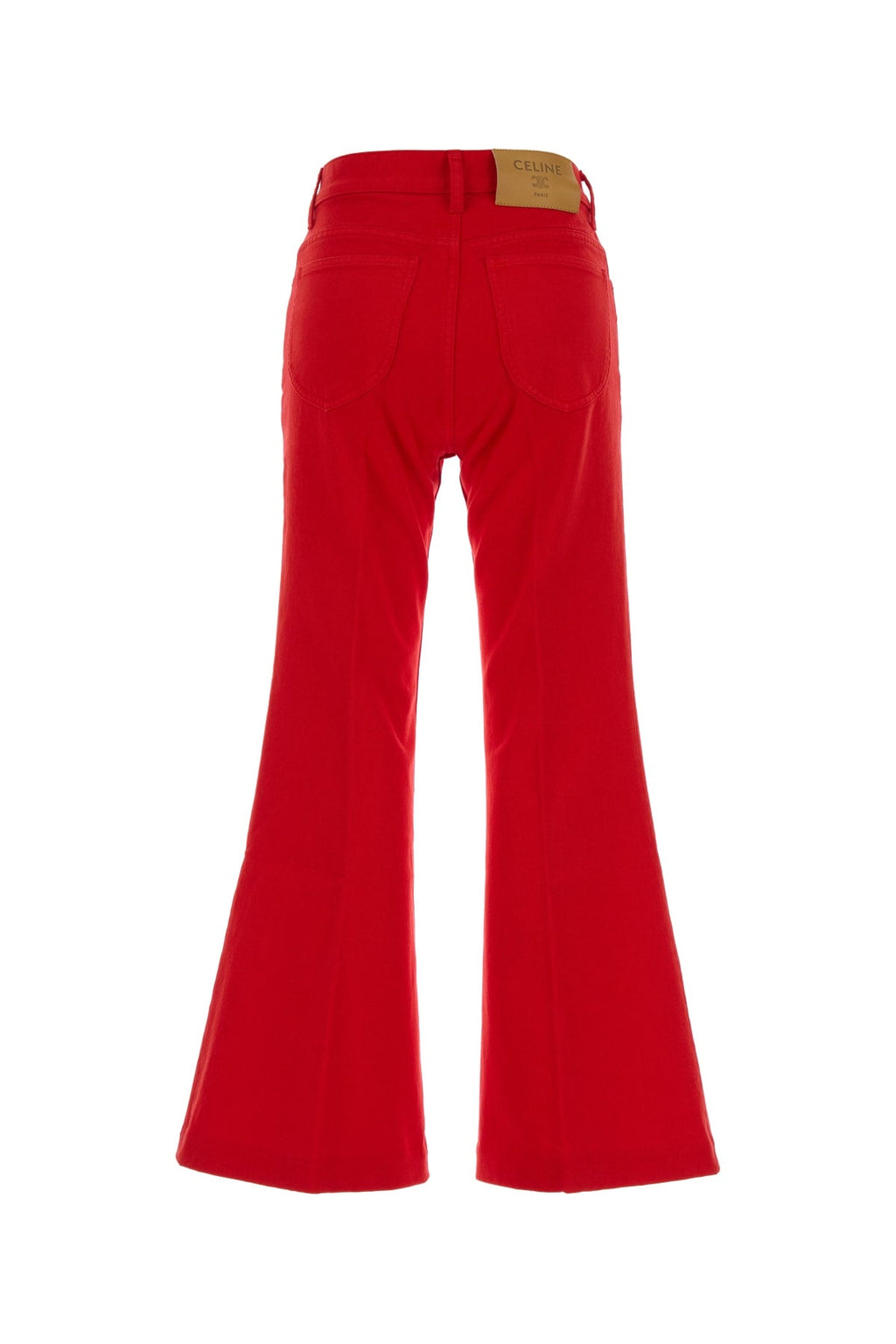 Celine Women's Denim Flare Jeans in Red - image 2
