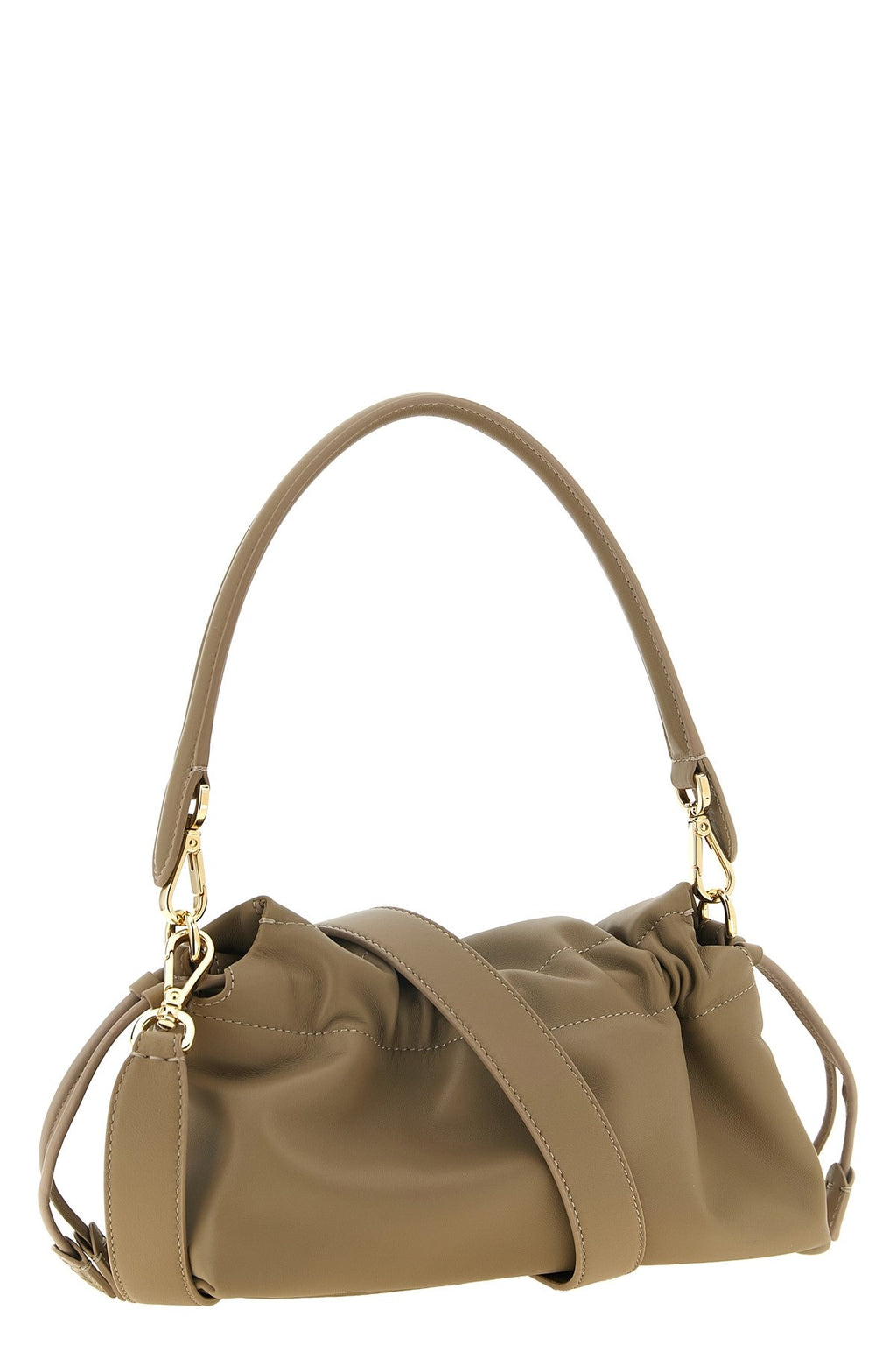Fendi Women's Baguette Soft Media Bag in Beige Leather - view 2