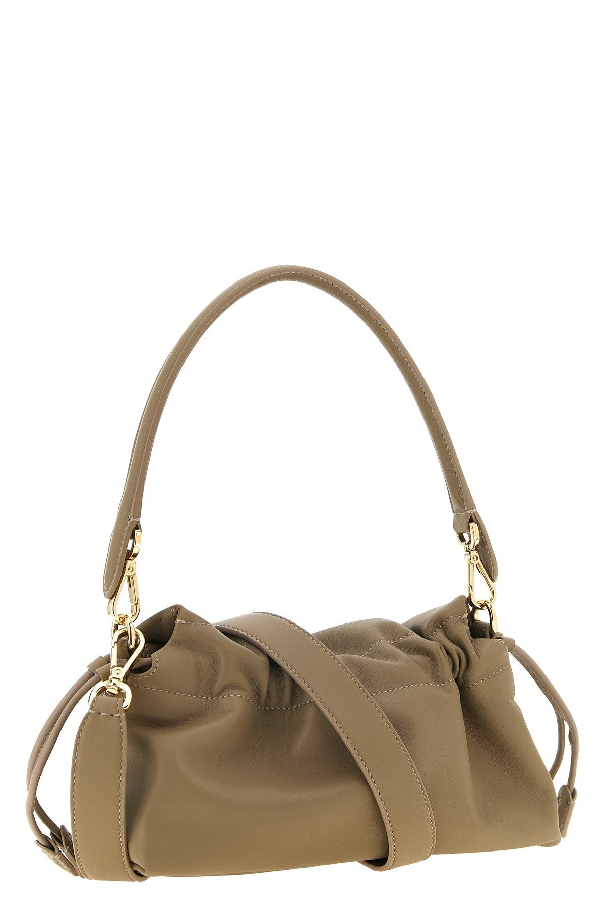 Fendi Women's Baguette Soft Media Bag in Beige Leather - view 2