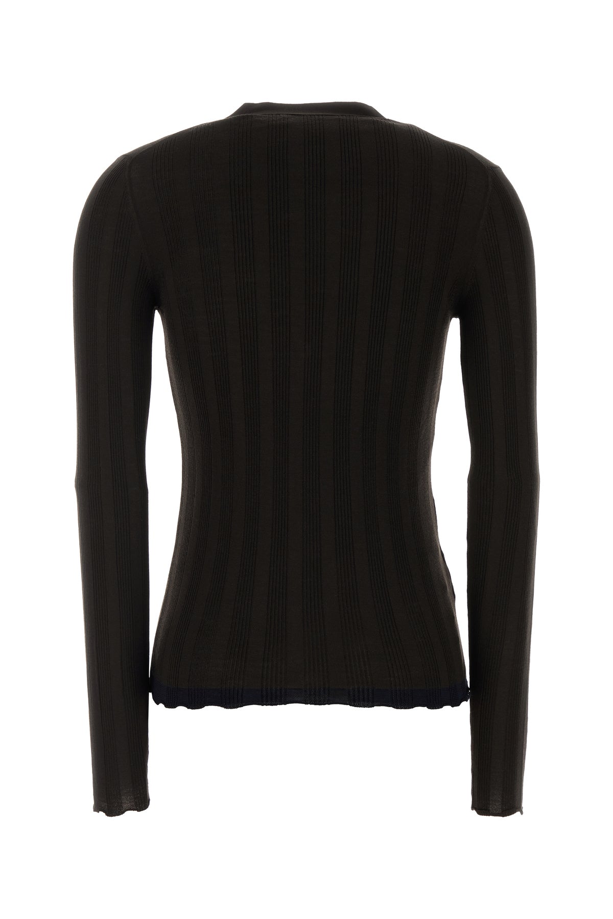 Prada Women's Wool Blend Cardigan in Dark Brown - image 2