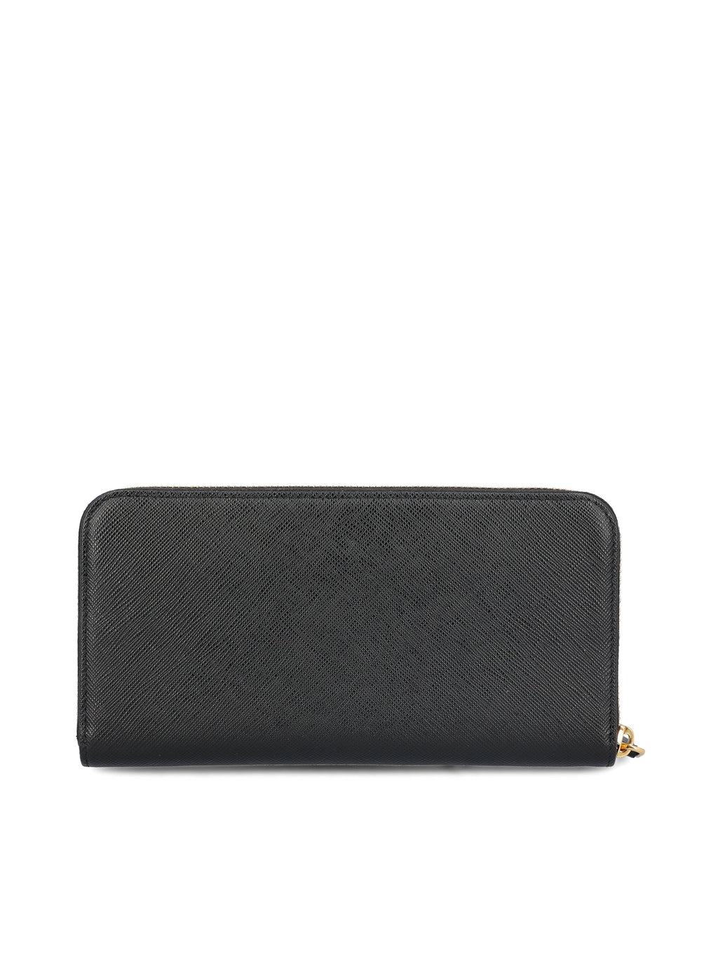 Prada Women's Saffiano Leather Zip Wallet in Black - view 2