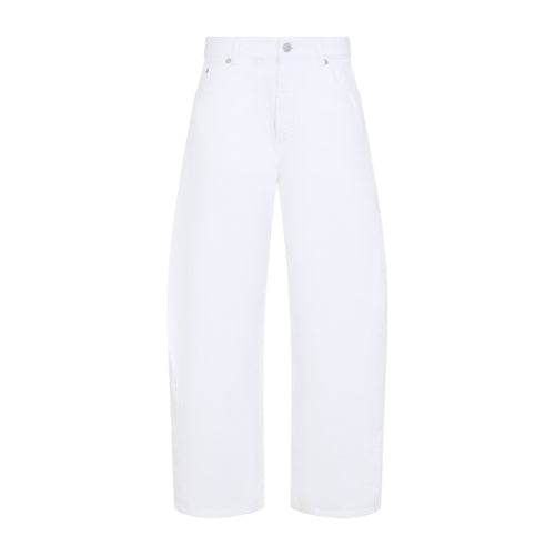Alaia Women's Rodeo Light White Denim Trousers in Blanc - image 2