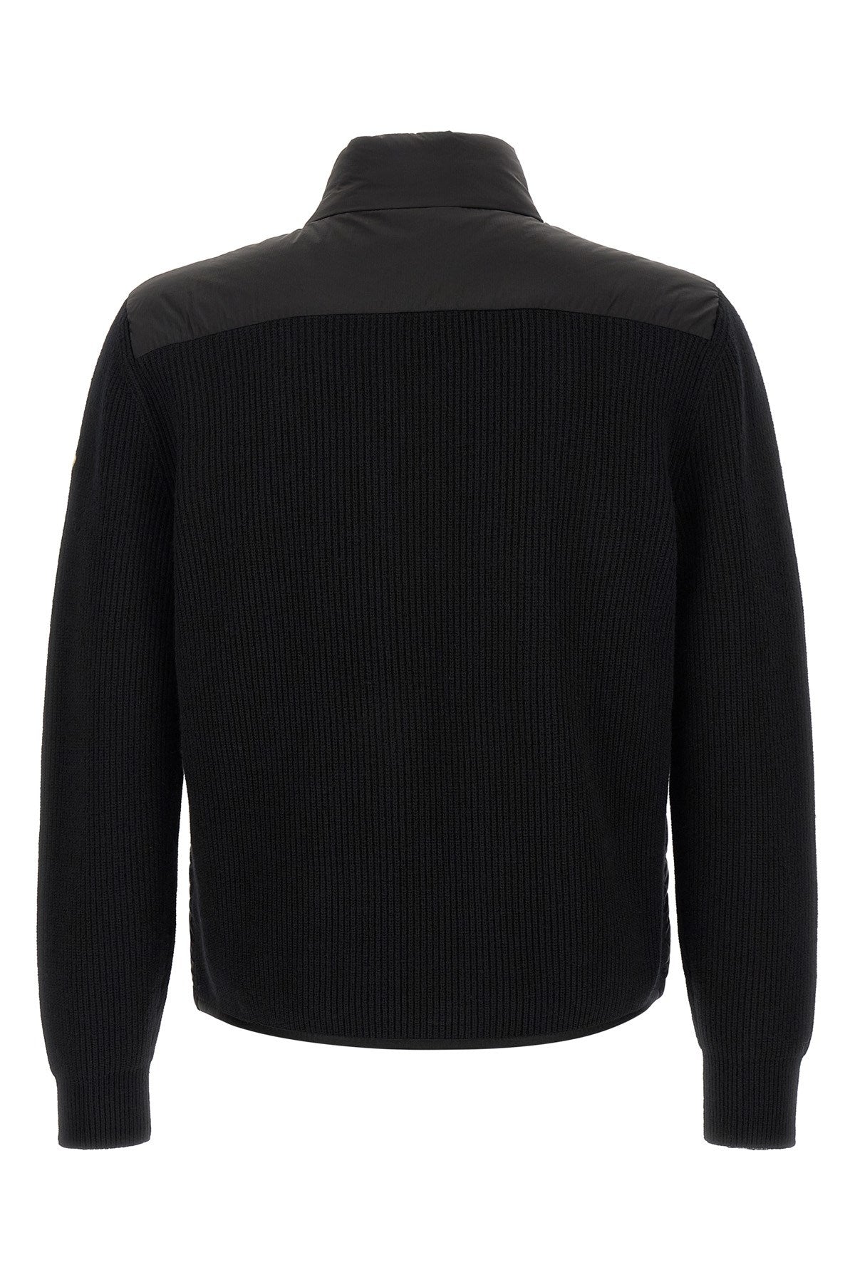 Moncler Men's Padded Cardigan in Black Polyamide - view 2
