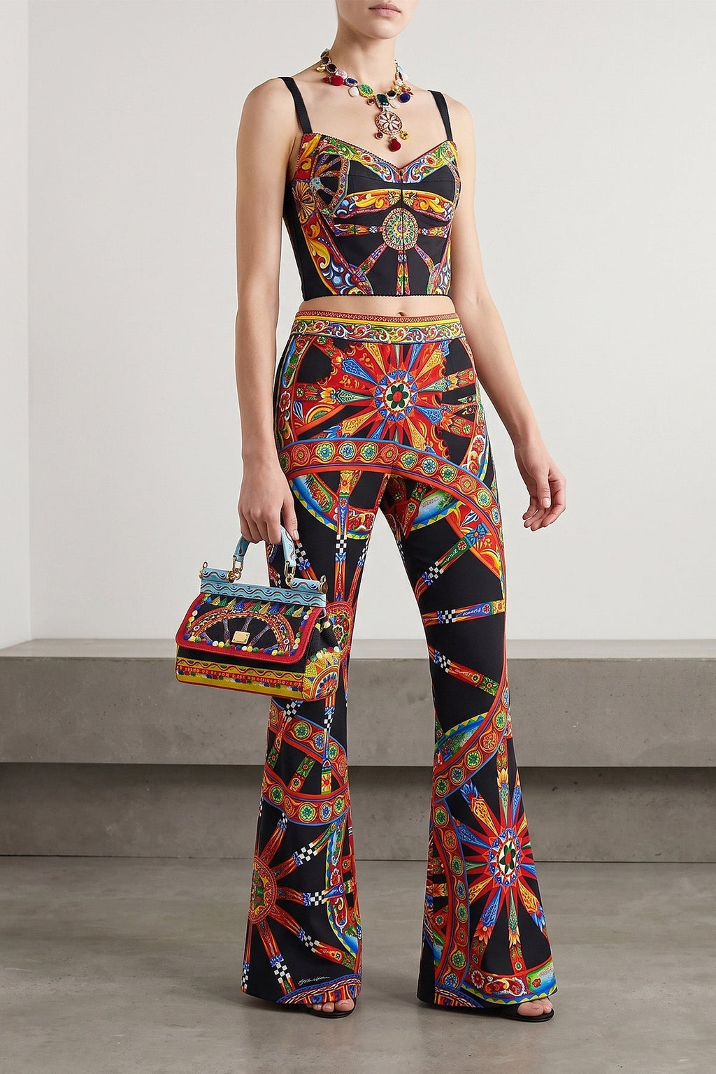 Dolce and Gabbana Women's Trousers With Flared Hem - image 2