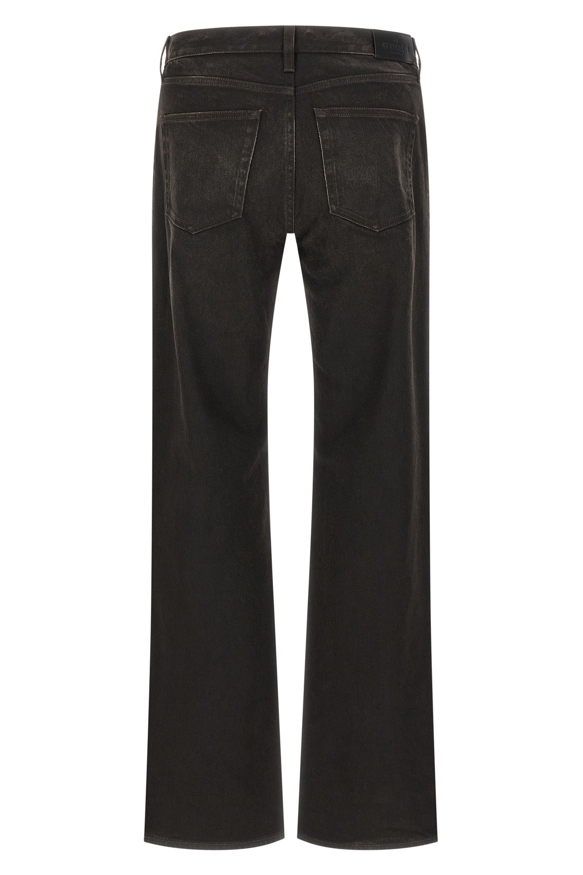 Gucci Men's Brown Horsebit Flared Jeans - image 2