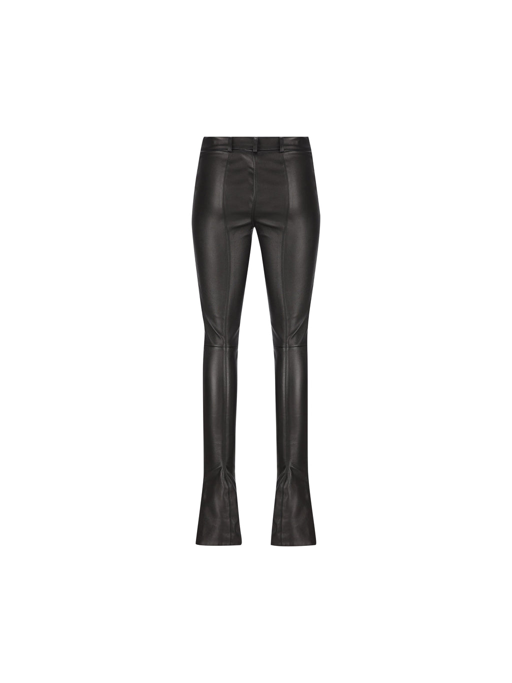 Gucci Women's Stretch Leather Trousers in Black - view 2
