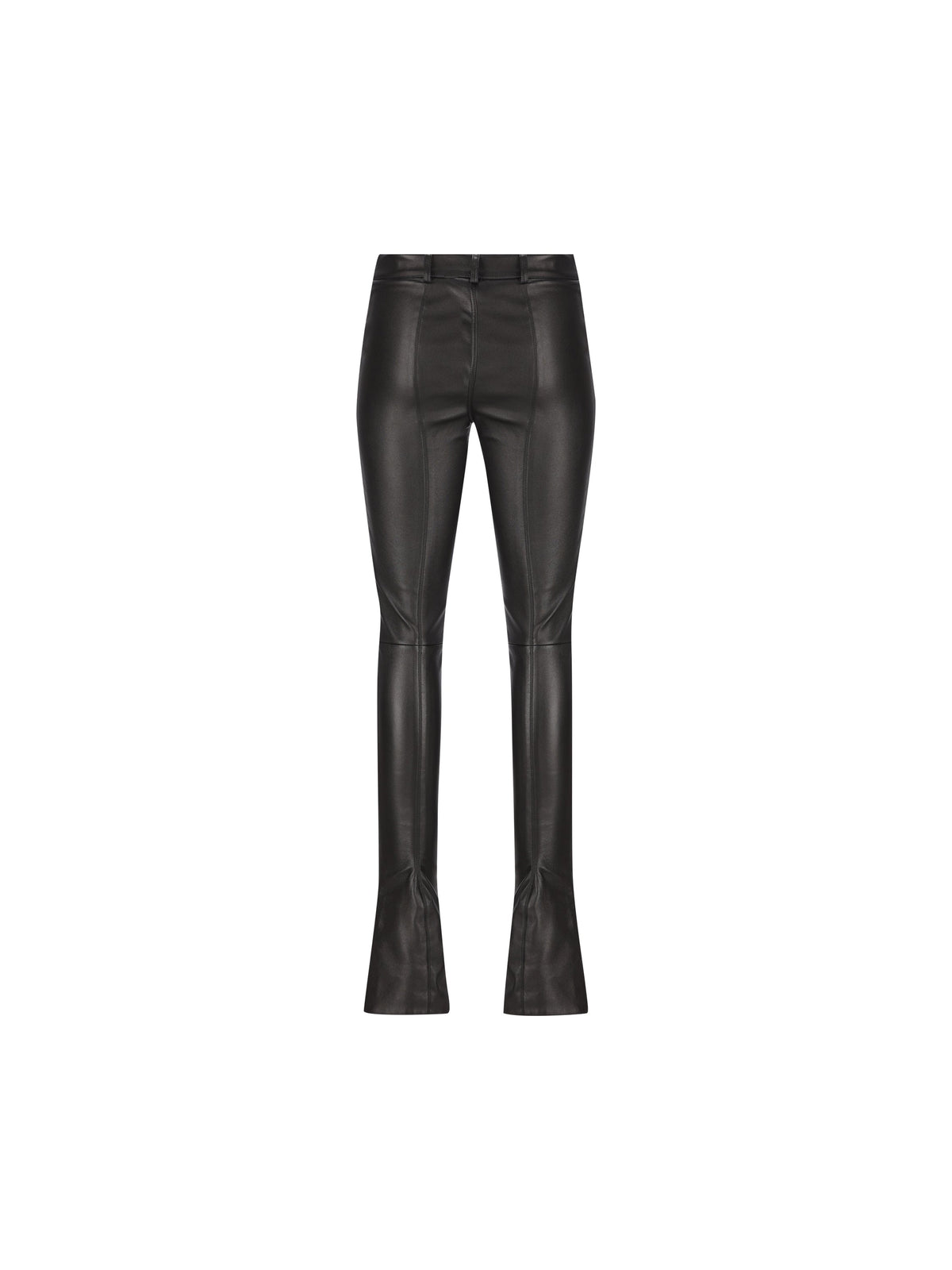 Gucci Women's Stretch Leather Trousers in Black - view 2