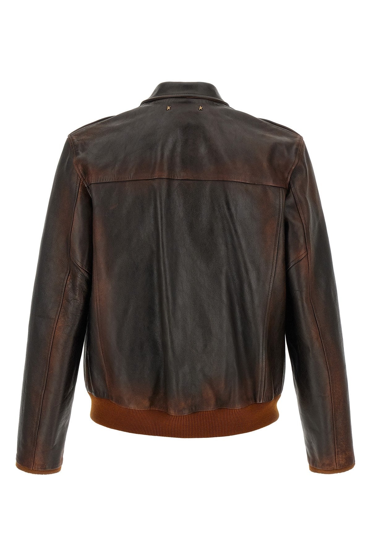 Golden Goose Men's Journey Bomber Jacket in Brown Leather - view 2