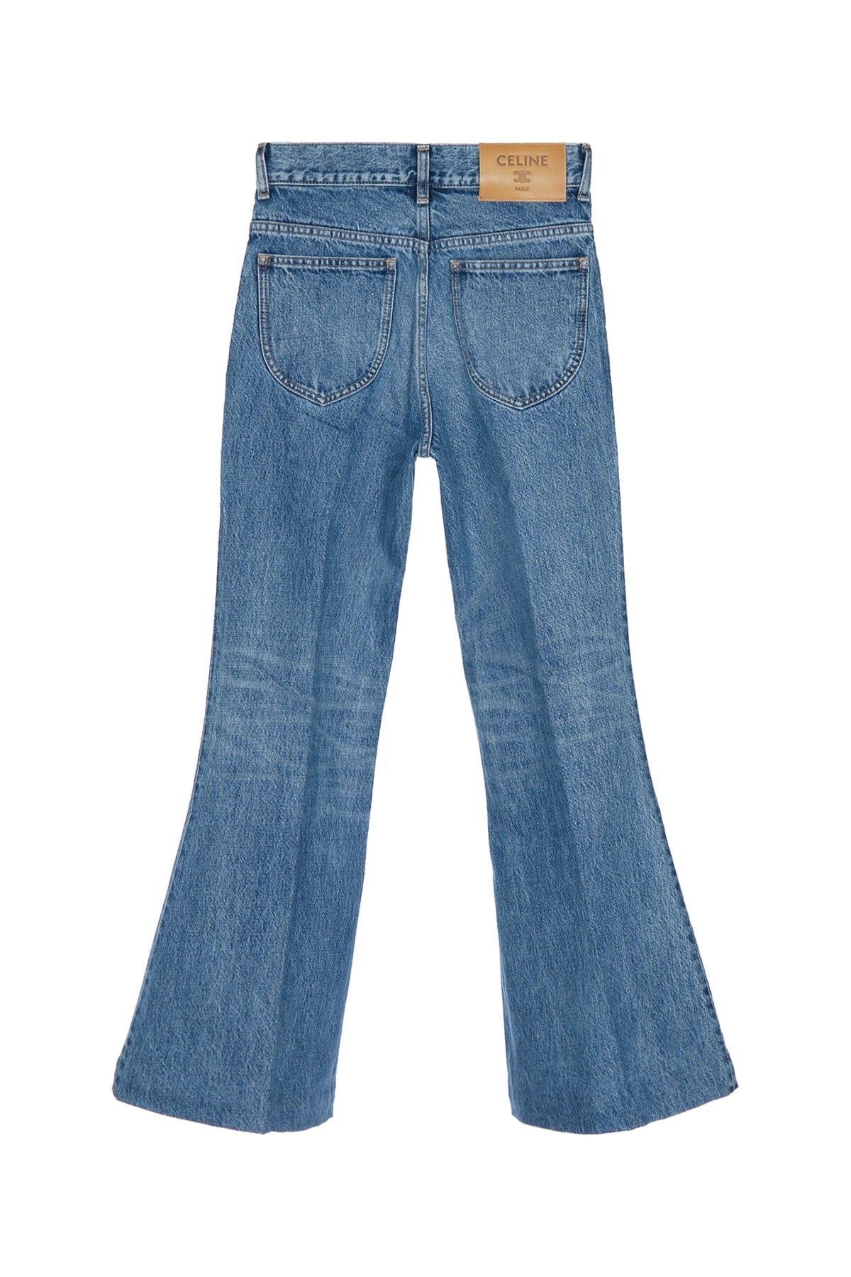 Celine Women's Denim Flare Jeans in Light Blue - image 2