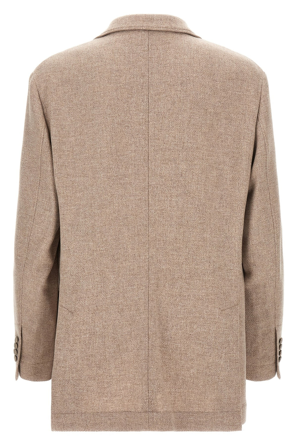 Brunello Cucinelli Men's Cashmere Panama Blazer in Beige - view 2