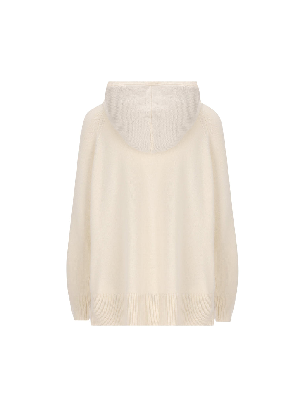 Max Mara Women's Cashmere Hooded Jumper in White - view 2