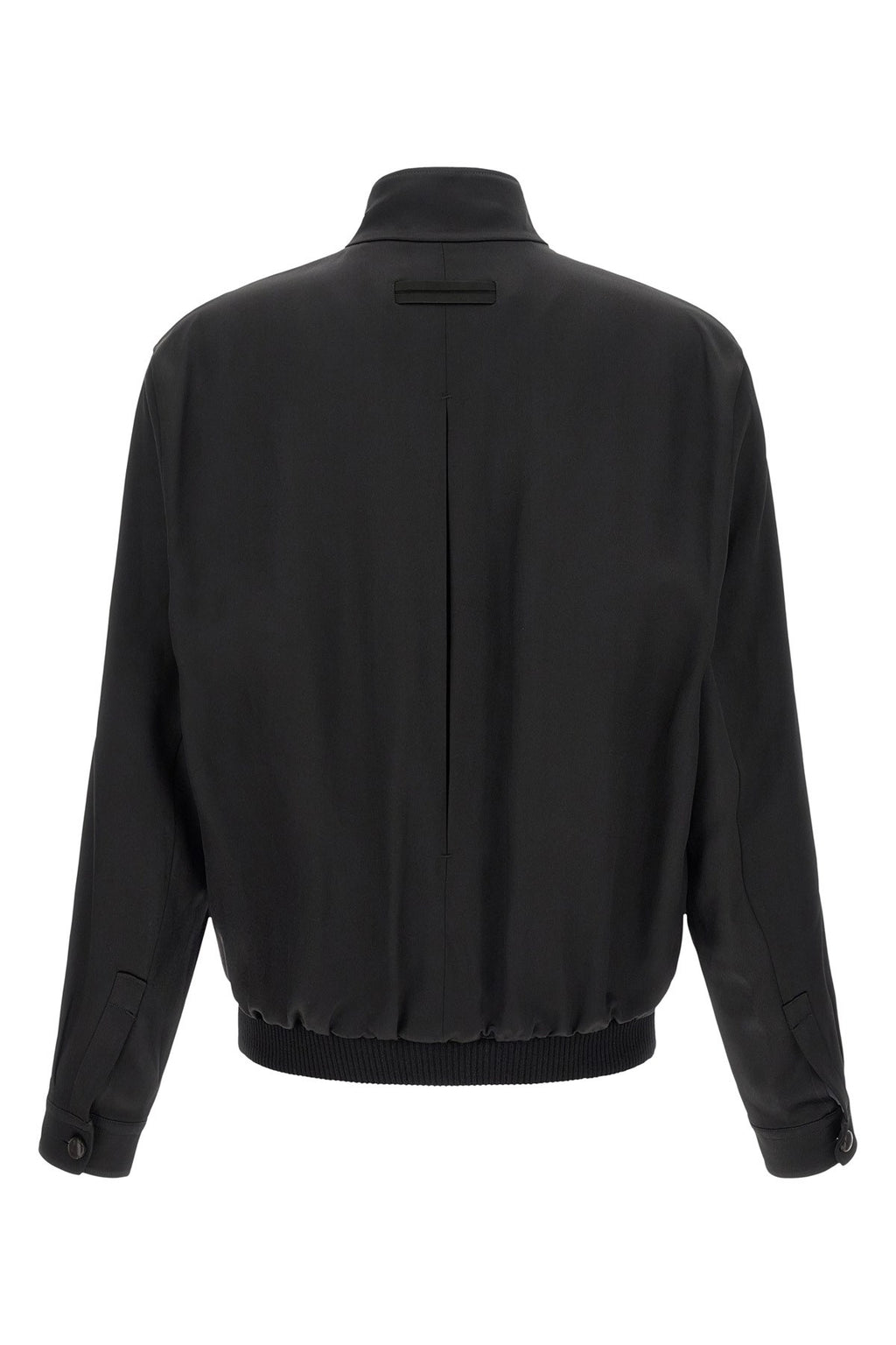Zegna Men's Mulberry Silk Sweatshirt in Black - view 2