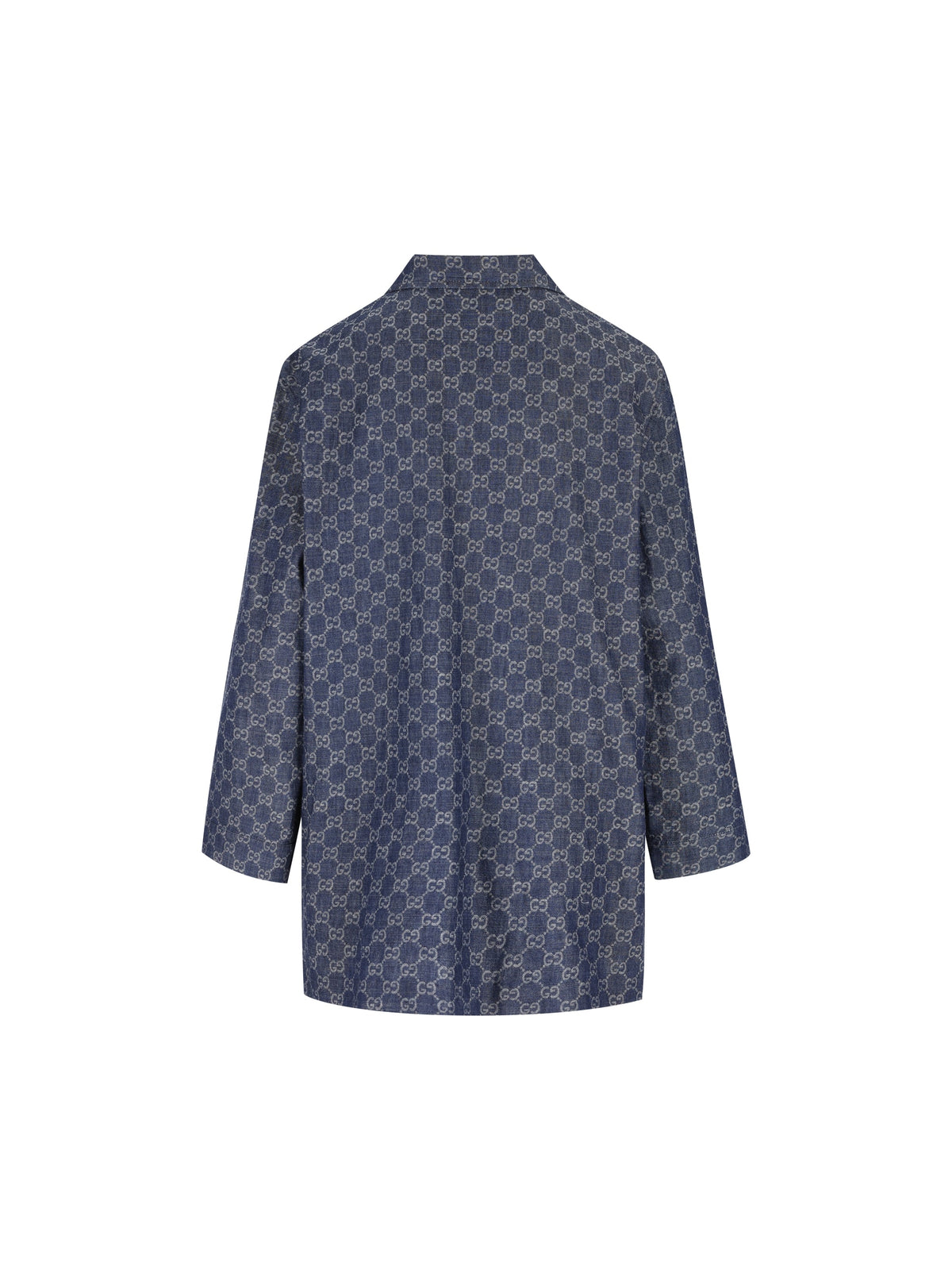 Gucci Women's Denim Jacquard Jacket in Blue - view 2