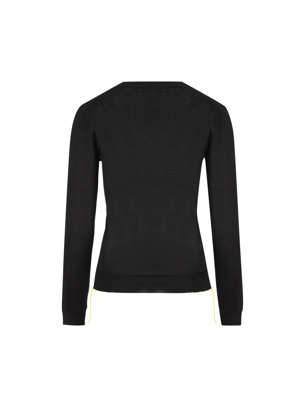 Fendi Women's Cashmere Silk V-Neck Jumper in Black - view 2