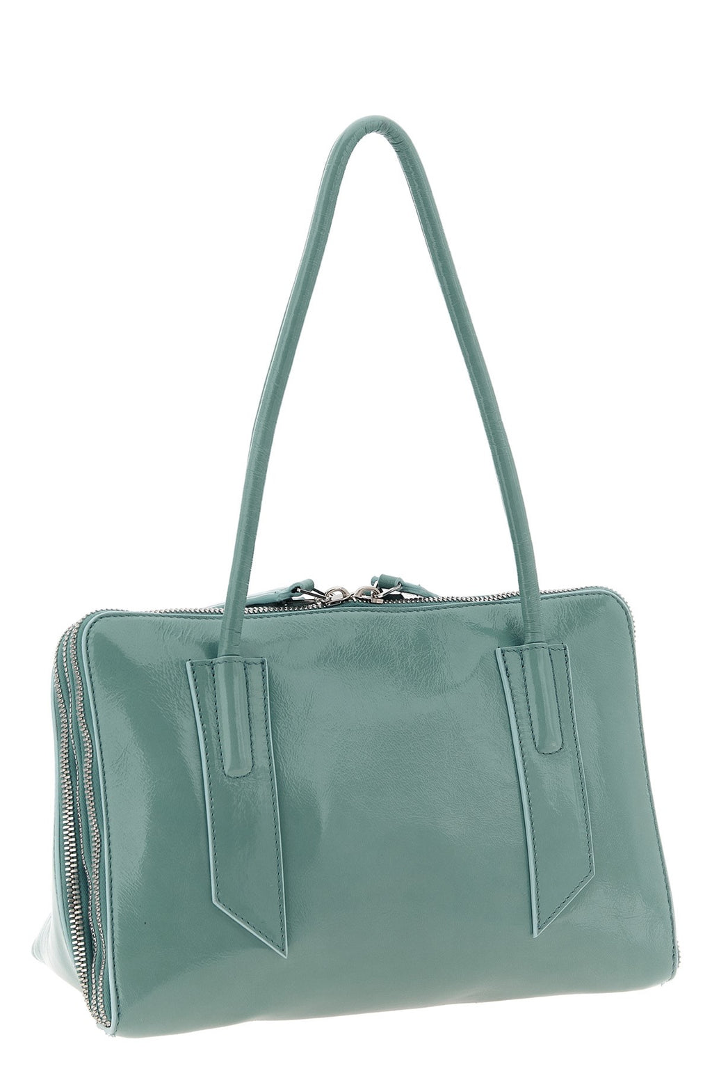 The Attico Women's Shoulder Bag in Light Blue Leather - view 2