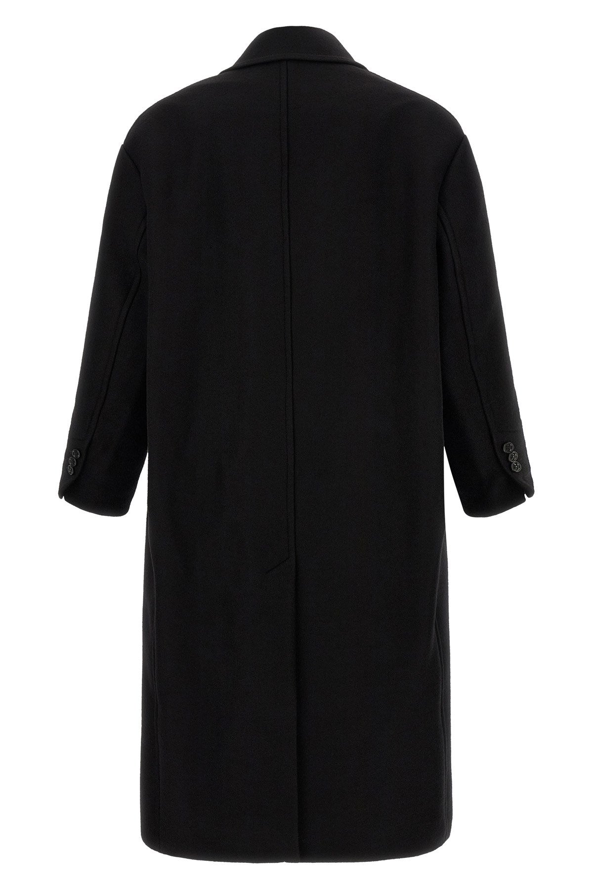 Ami Paris Men's Gabardine Coat in Black - view 2
